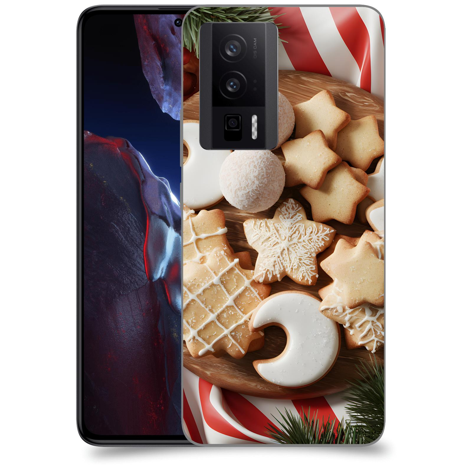 ACOVER Kryt na mobil Xiaomi Poco F5 Pro 5G - Vánoční cukroví 2