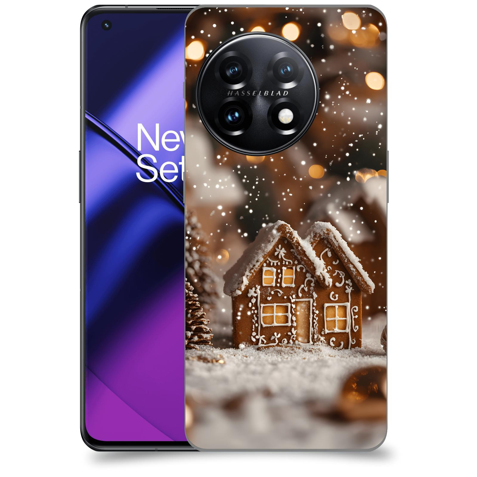 ACOVER Kryt na mobil OnePlus 11 5G - Perníková chaloupka