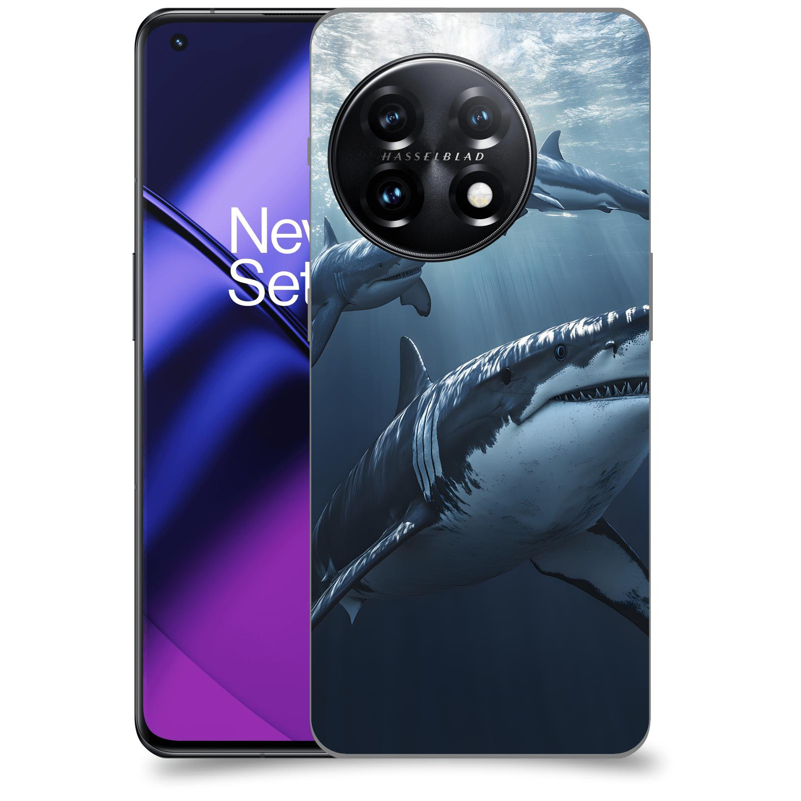 ACOVER Kryt na mobil OnePlus 11 5G - Žraloci