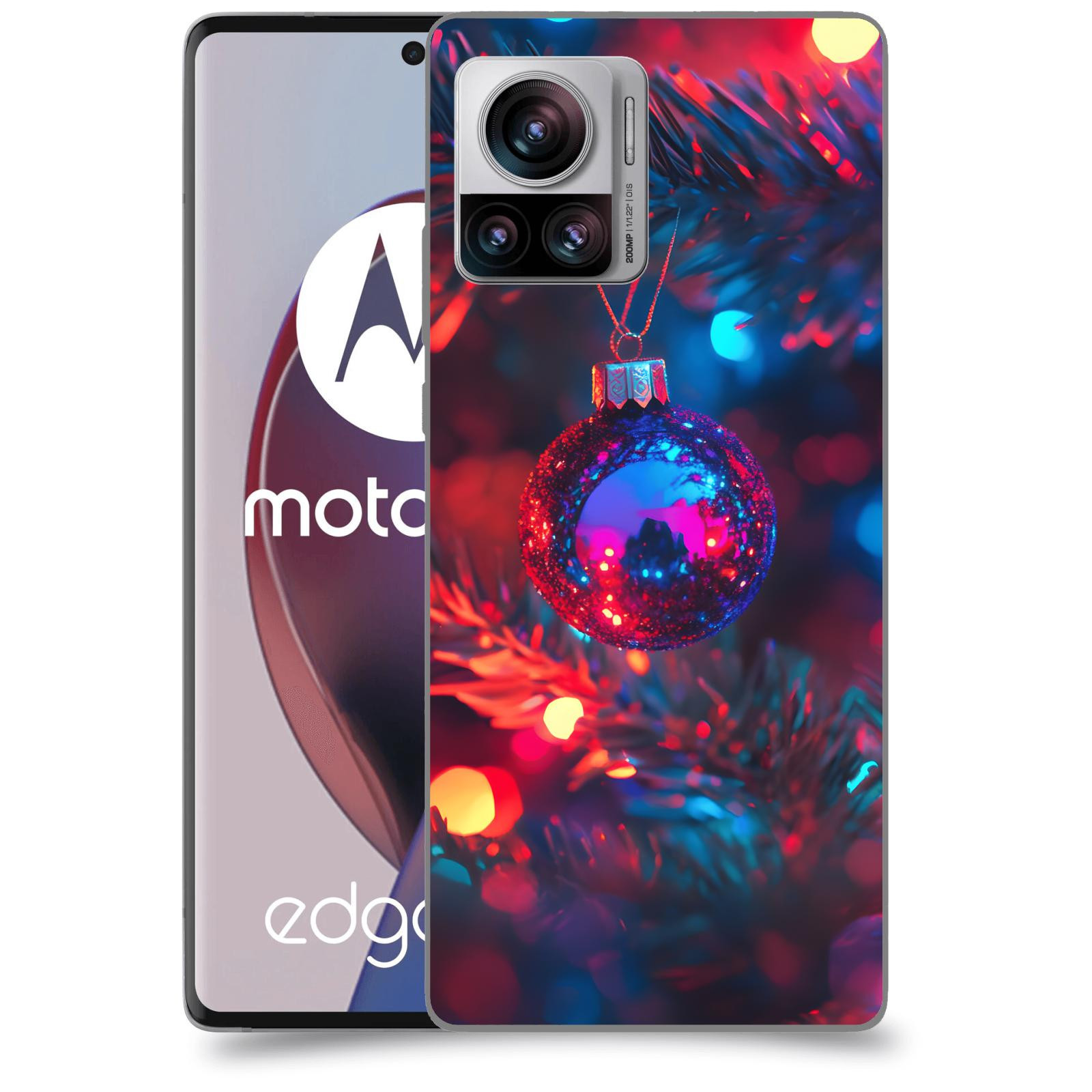 ACOVER Kryt na mobil Motorola Edge 30 Ultra - Vánoční ozdoba