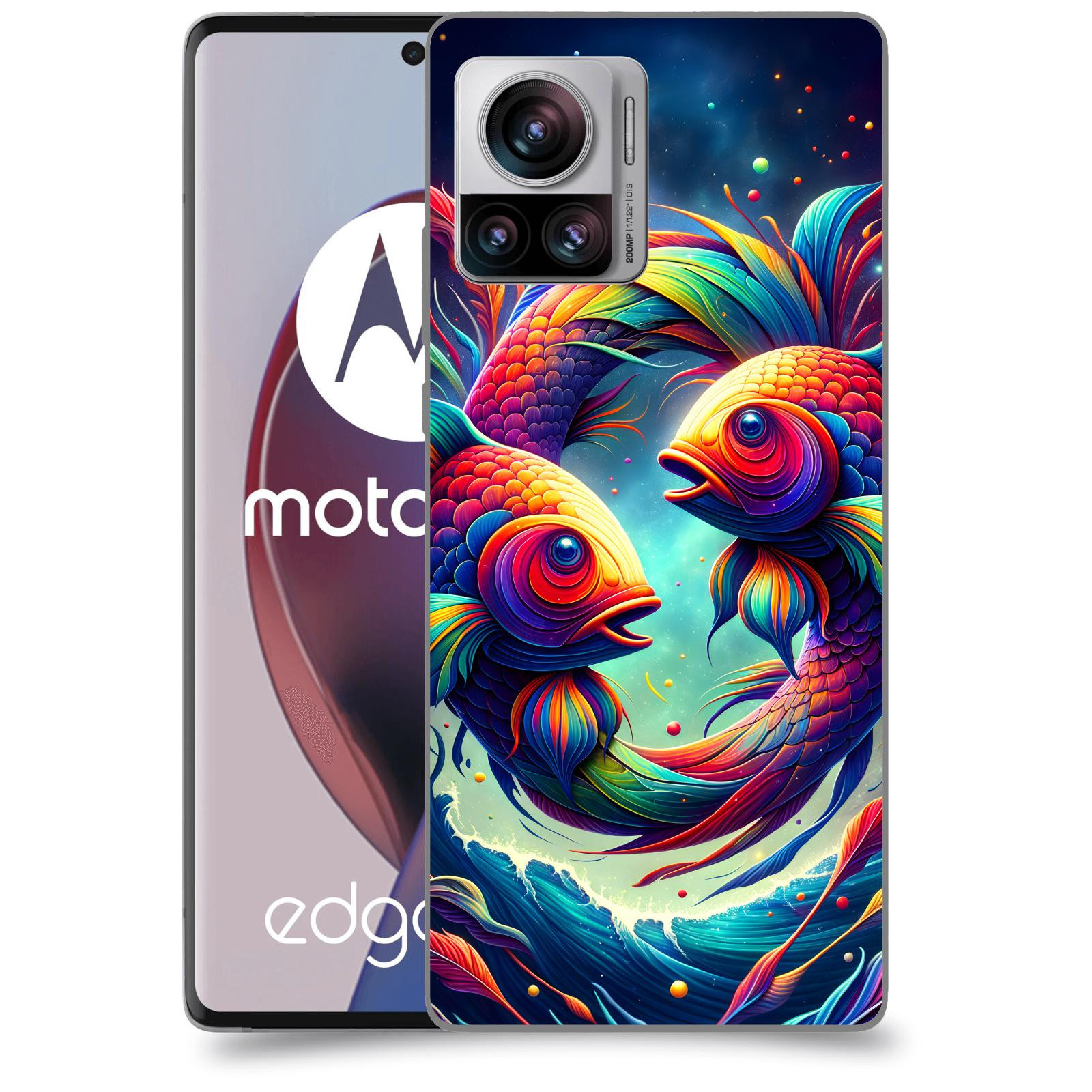 ACOVER Kryt na mobil Motorola Edge 30 Ultra - Ryby