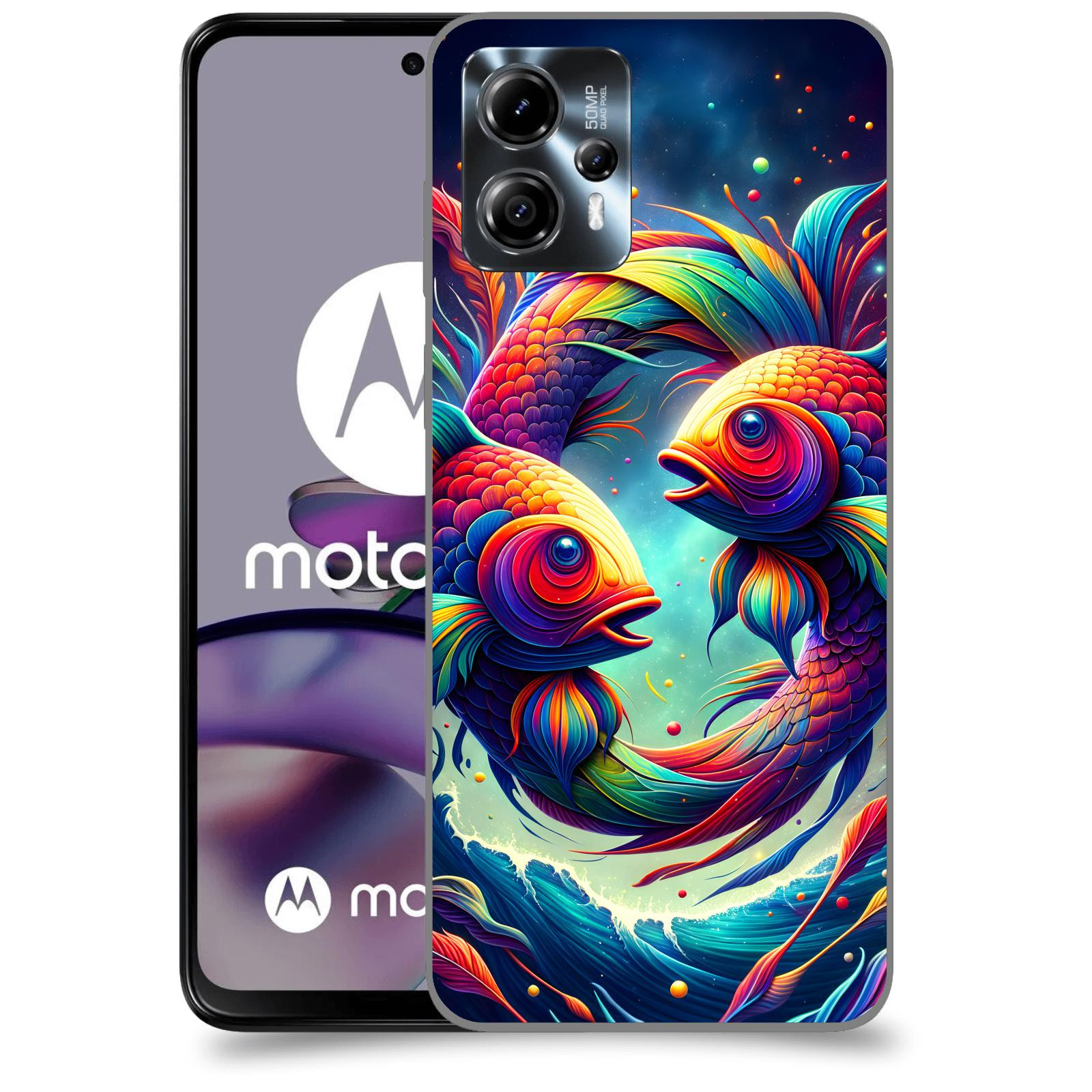 ACOVER Kryt na mobil Motorola Moto G13 - Ryby