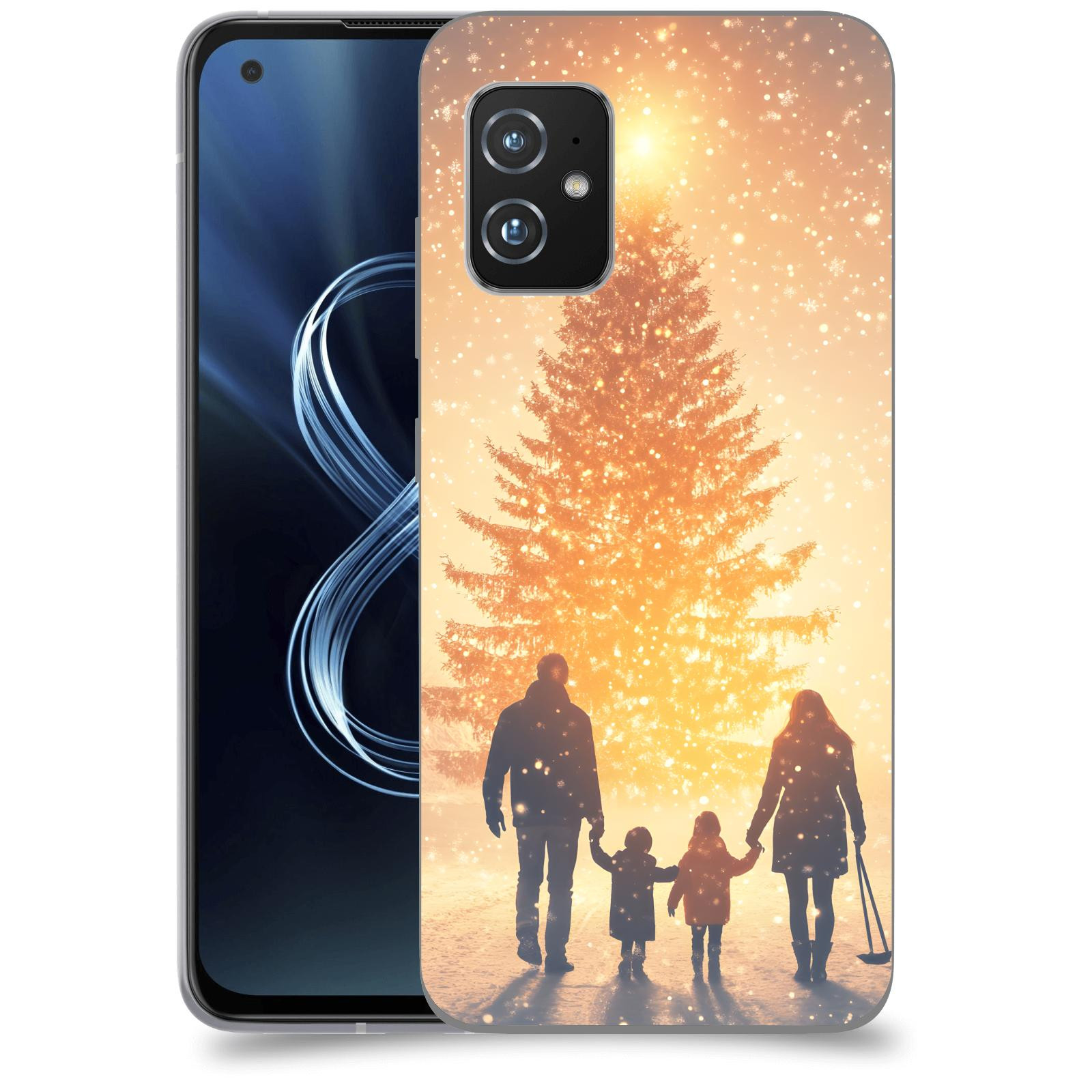 ACOVER Kryt na mobil Honor Magic5 Lite 5G - Family at the Christmas tree