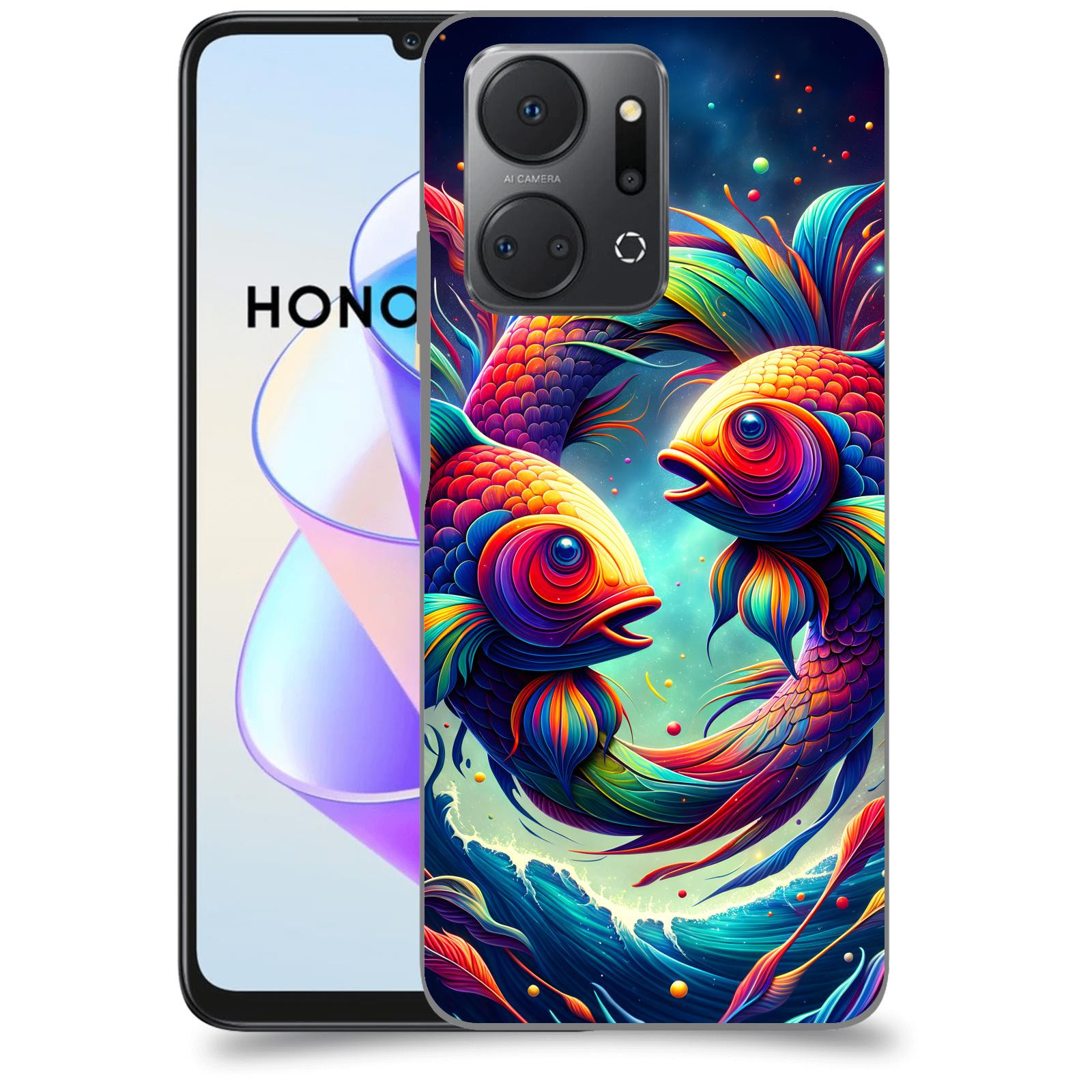 ACOVER Kryt na mobil HONOR X7a - Ryby