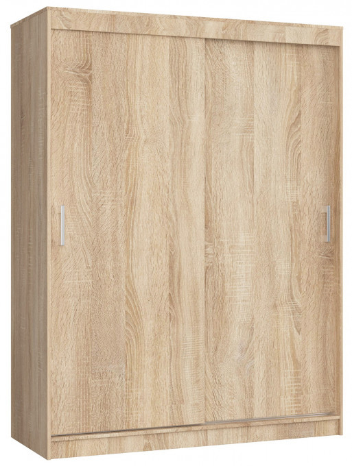 Šatní skříň s posuvnými dveřmi 150 cm CLP mono dub sonoma