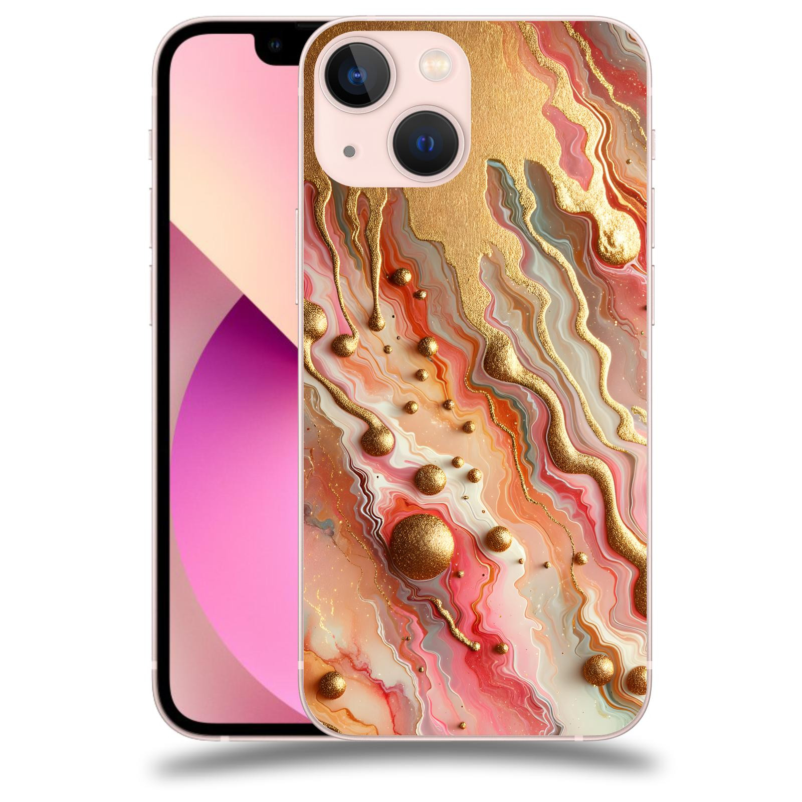 ACOVER Kryt na mobil Apple iPhone 13 mini - Liquid Gold