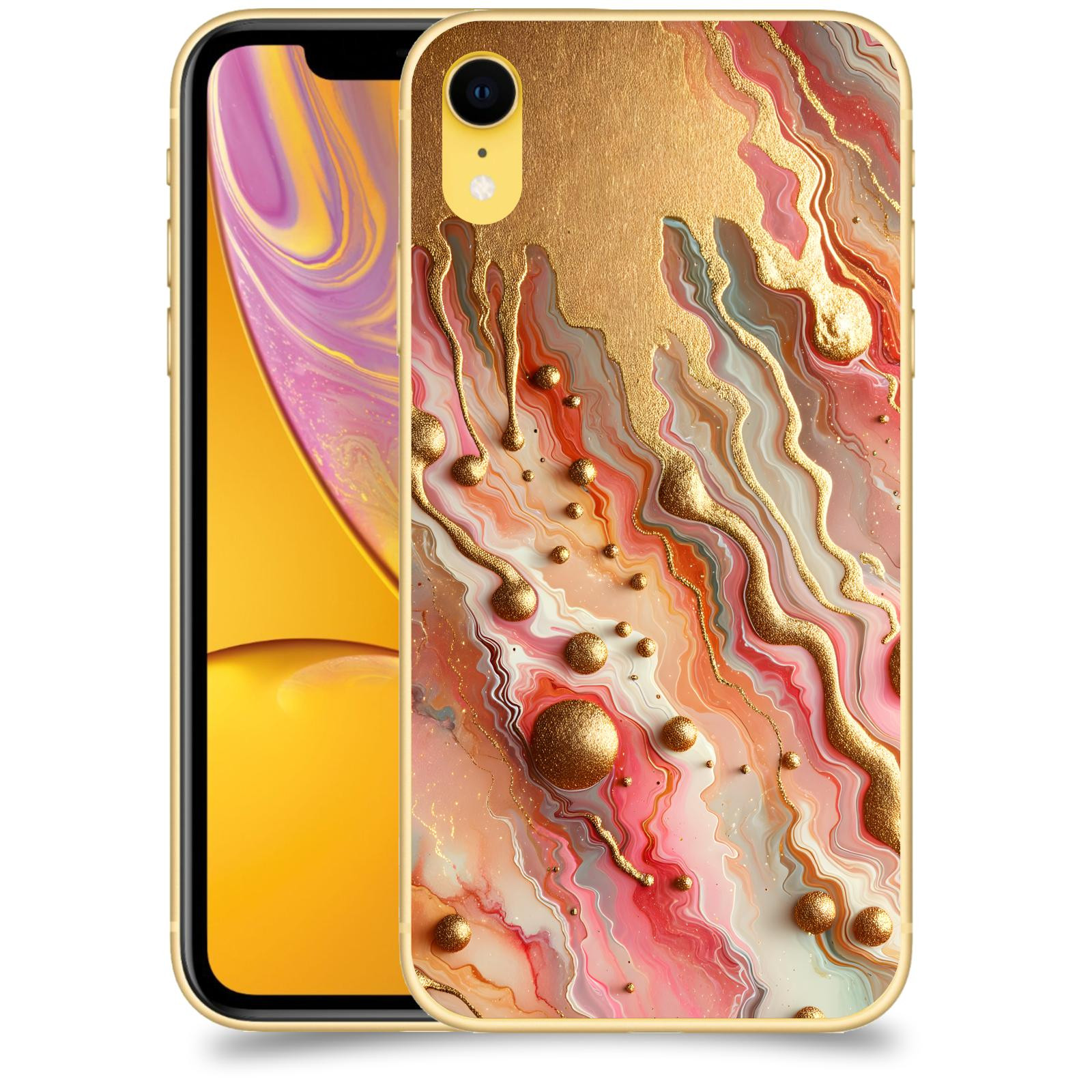 ACOVER Kryt na mobil Apple iPhone XR - Liquid Gold