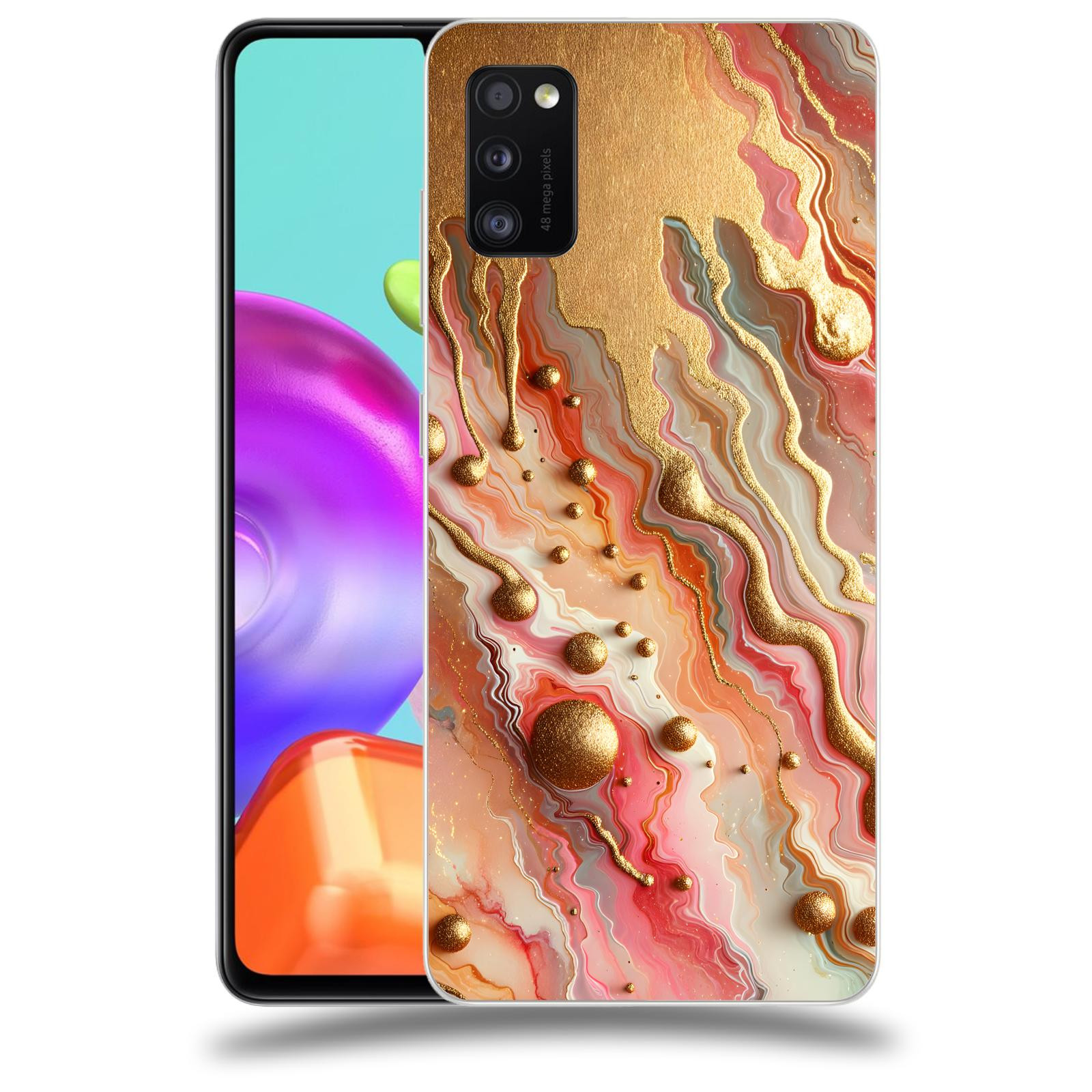 ACOVER Kryt na mobil Samsung Galaxy A41 A415F - Liquid Gold