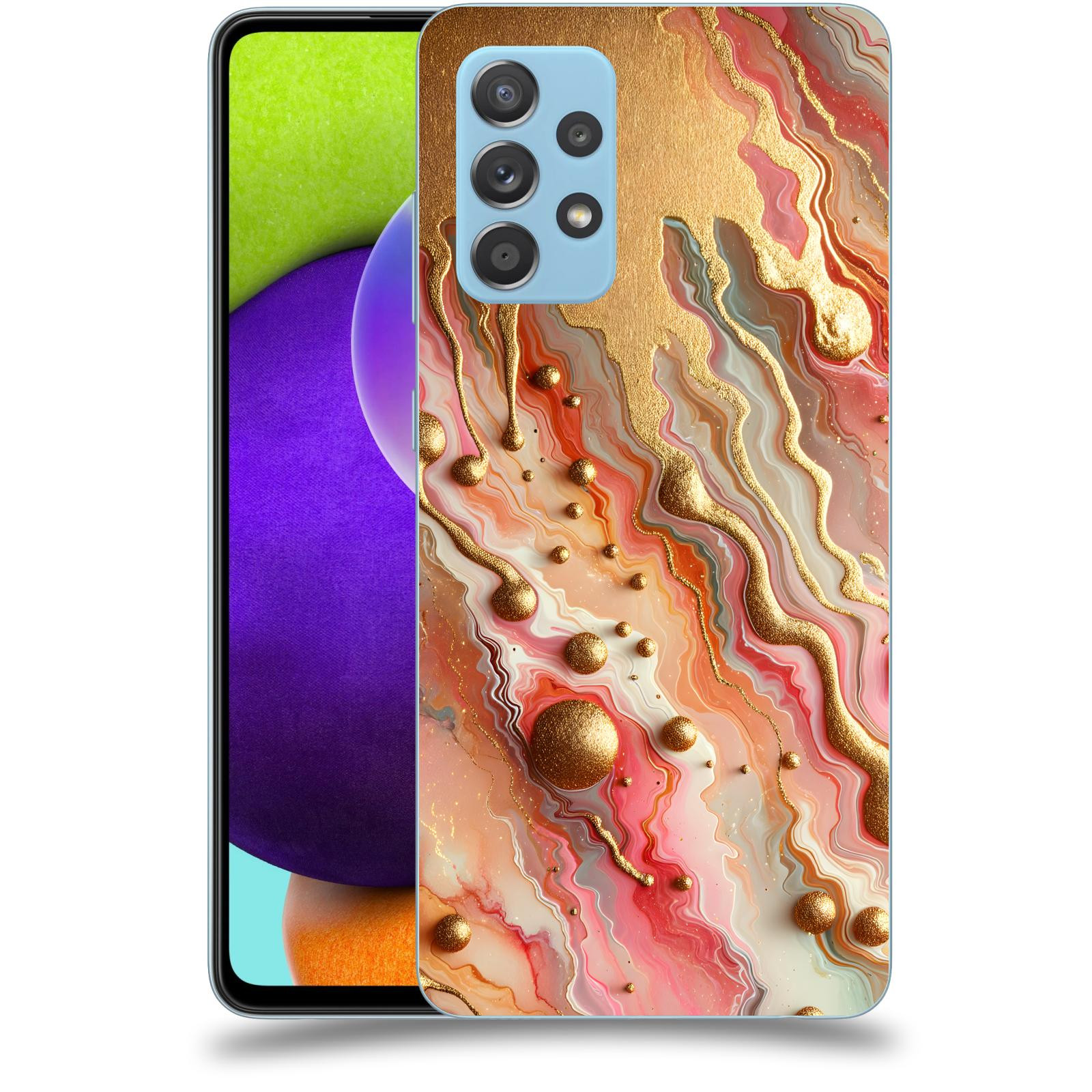 ACOVER Kryt na mobil Samsung Galaxy A52 A525F - Liquid Gold