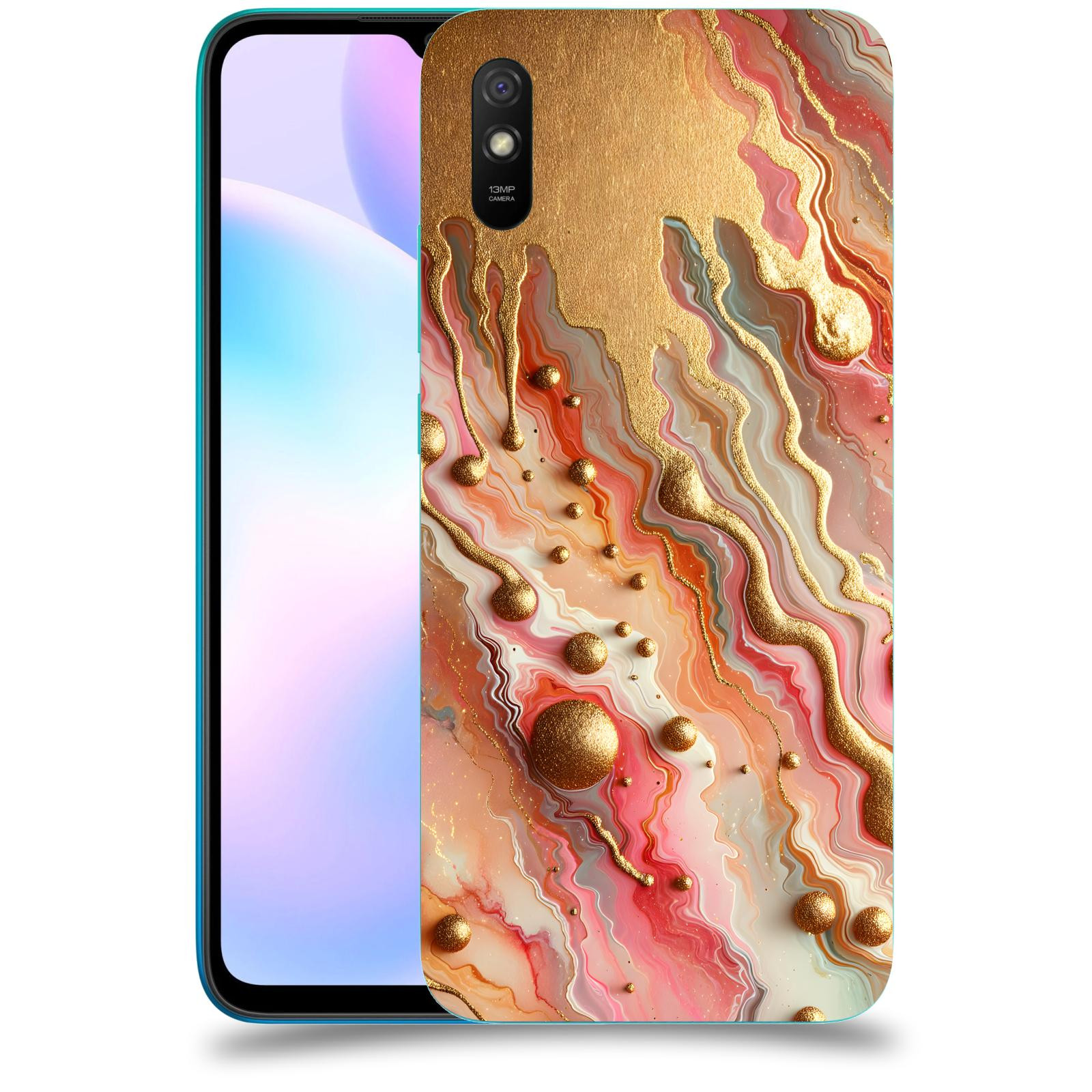 ACOVER Kryt na mobil Xiaomi Redmi 9AT - Liquid Gold