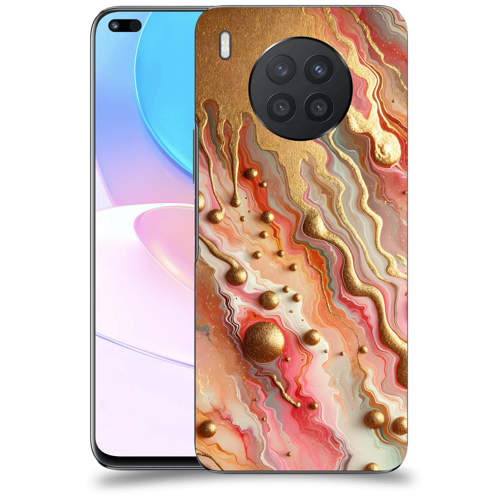 ACOVER Kryt na mobil Honor 50 Lite - Liquid Gold