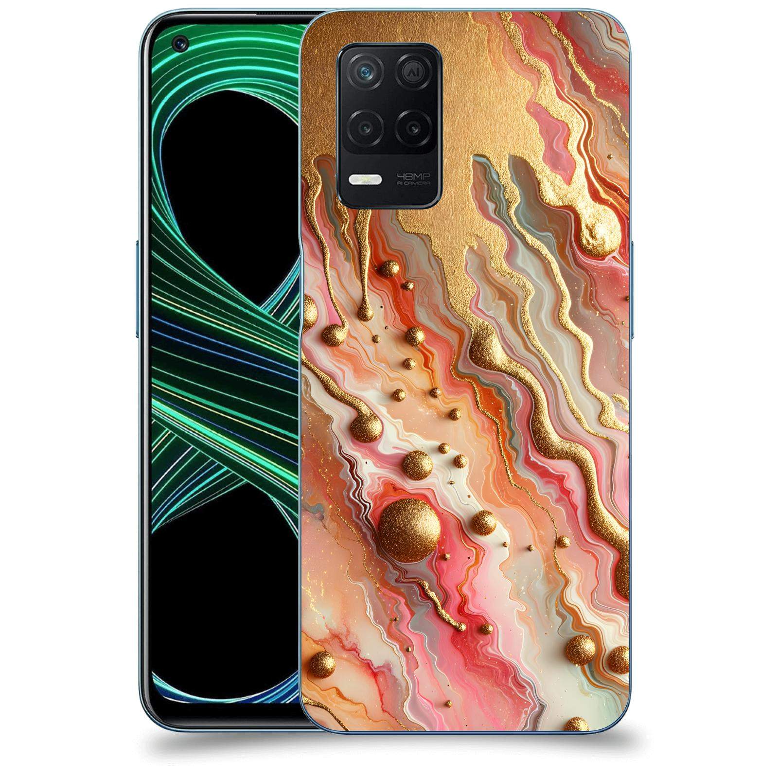 ACOVER Kryt na mobil Realme 8 5G - Liquid Gold