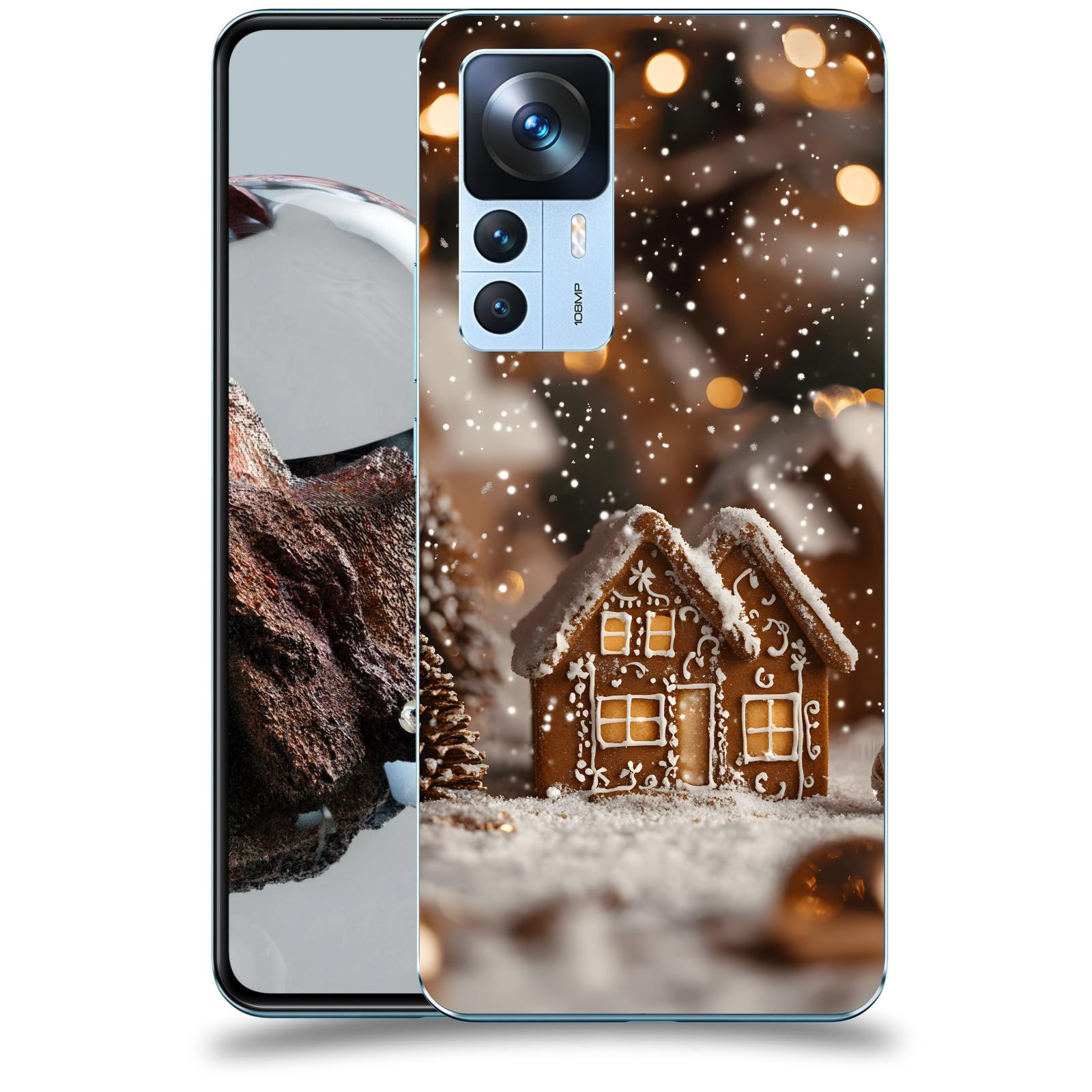 ACOVER Kryt na mobil Xiaomi 12T - Perníková chaloupka