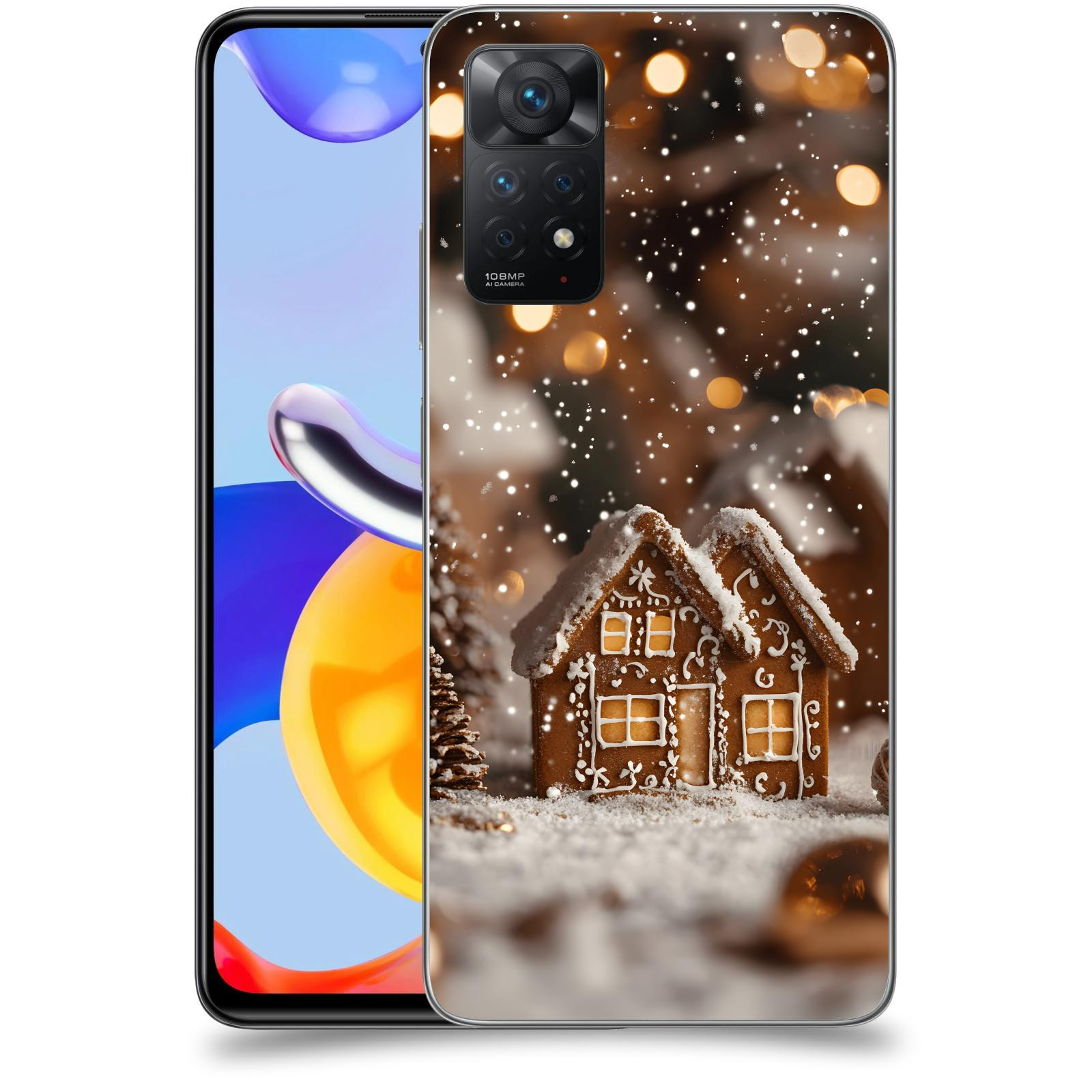 ACOVER Kryt na mobil Xiaomi Redmi Note 11 Pro - Perníková chaloupka