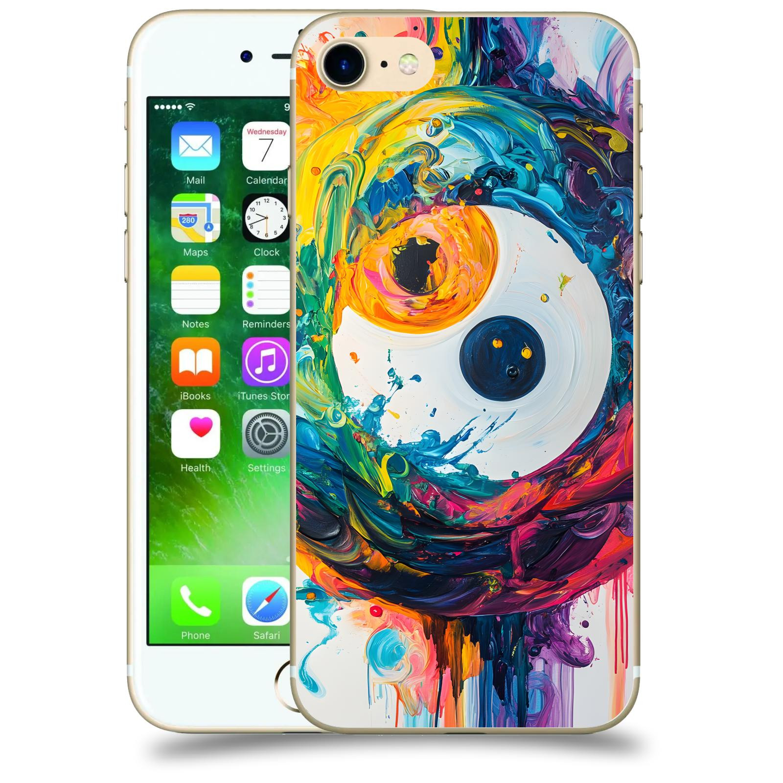 ACOVER Kryt na mobil Apple iPhone 7 - Jin Jang