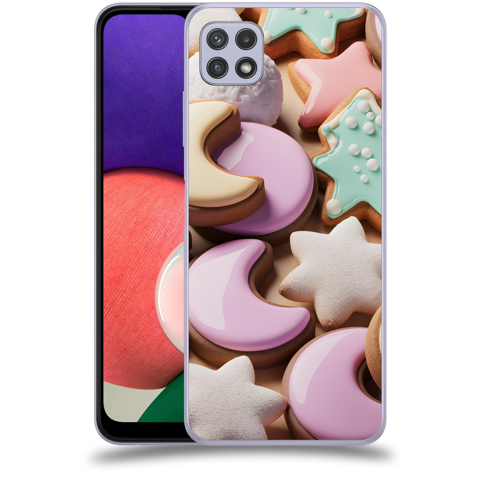 ACOVER Kryt na mobil Samsung Galaxy A22 5G A226B - Vánoční cukroví