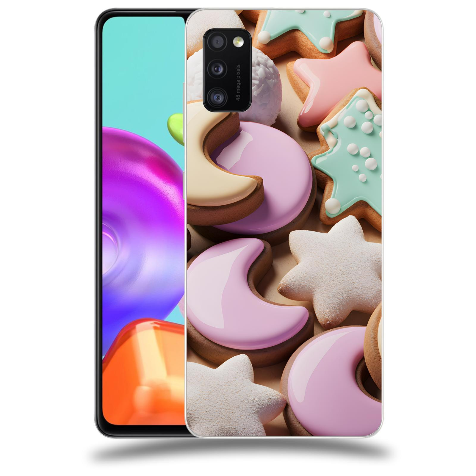 ACOVER Kryt na mobil Samsung Galaxy A41 A415F - Vánoční cukroví