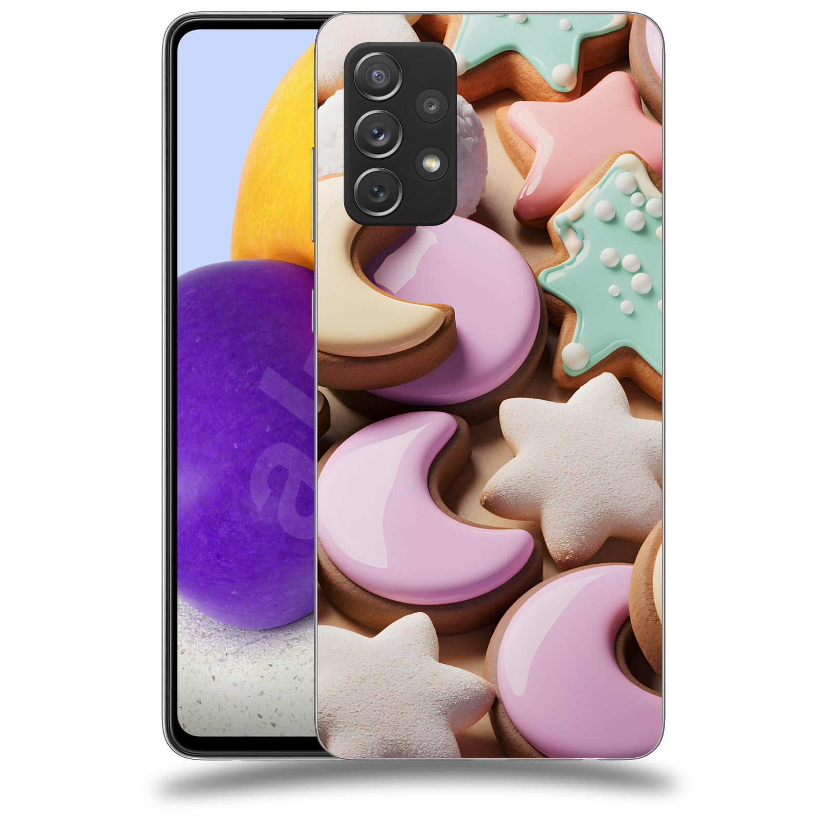 ACOVER Kryt na mobil Samsung Galaxy A73 5G - Vánoční cukroví