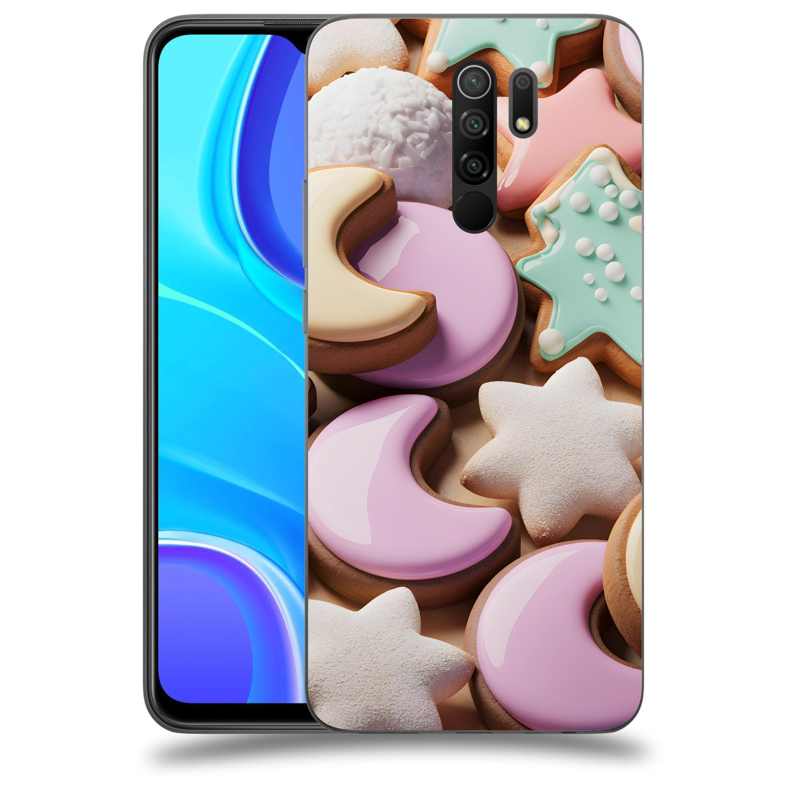 ACOVER Kryt na mobil Xiaomi Redmi 9 - Vánoční cukroví