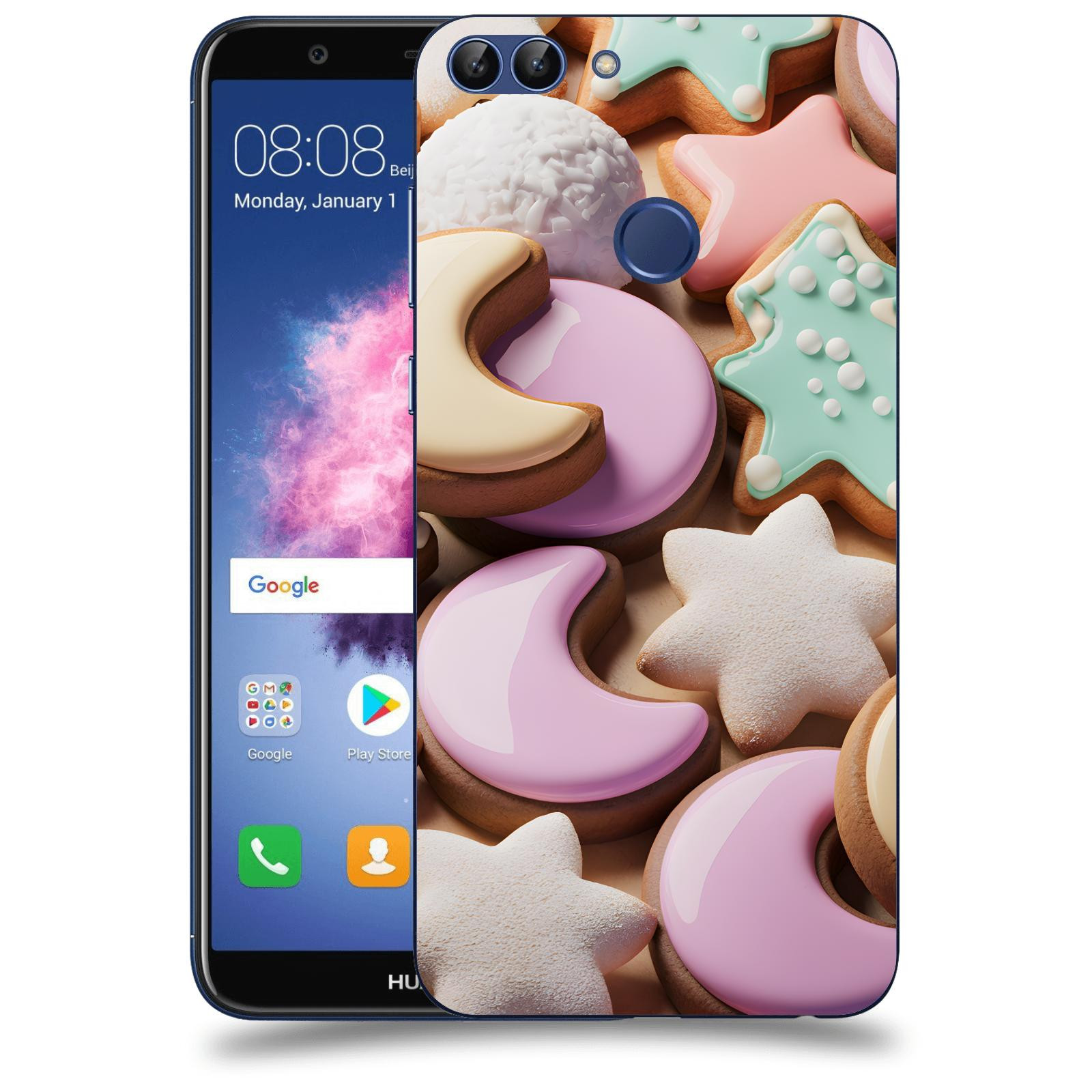 ACOVER Kryt na mobil Huawei P Smart - Vánoční cukroví