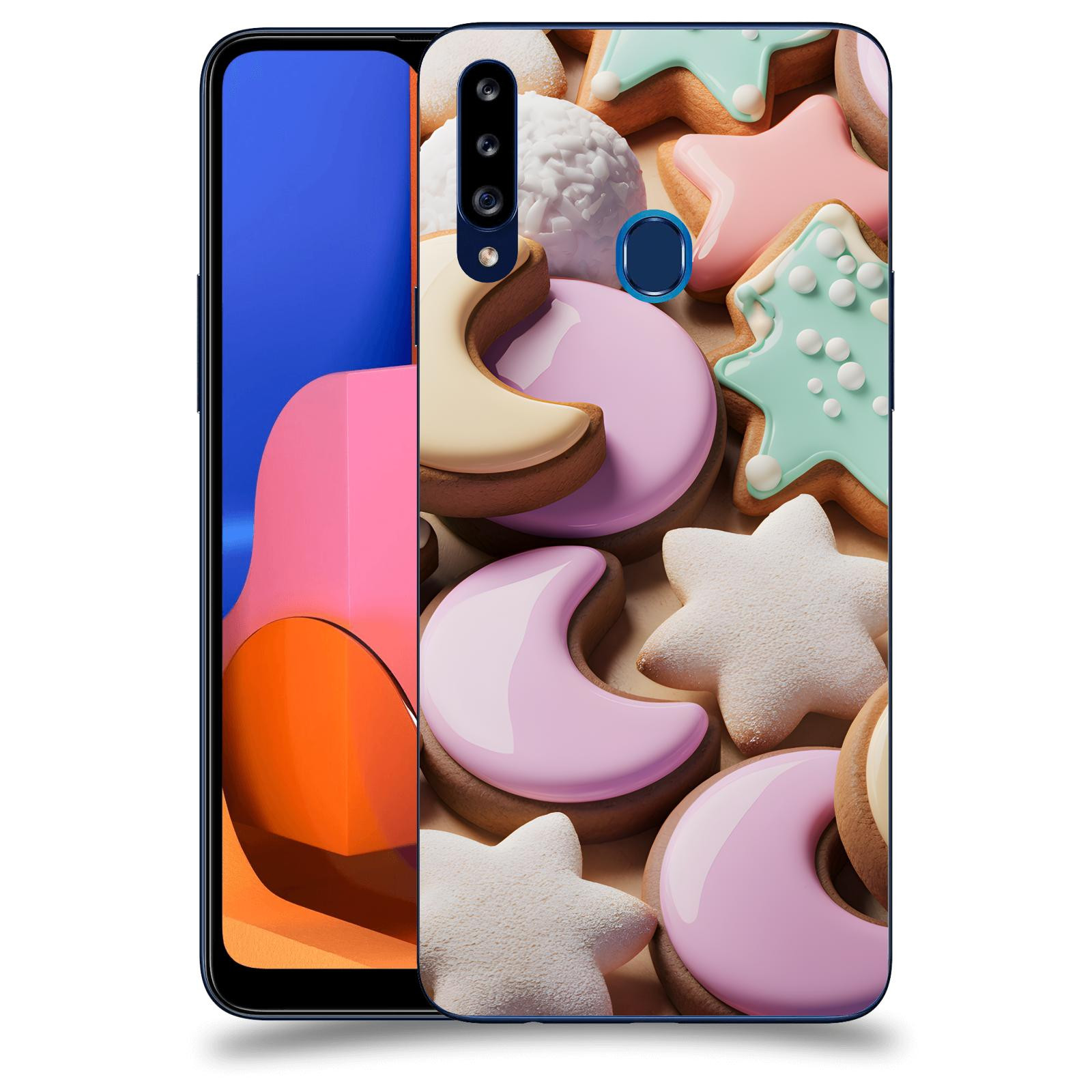 ACOVER Kryt na mobil Samsung Galaxy A20s - Vánoční cukroví