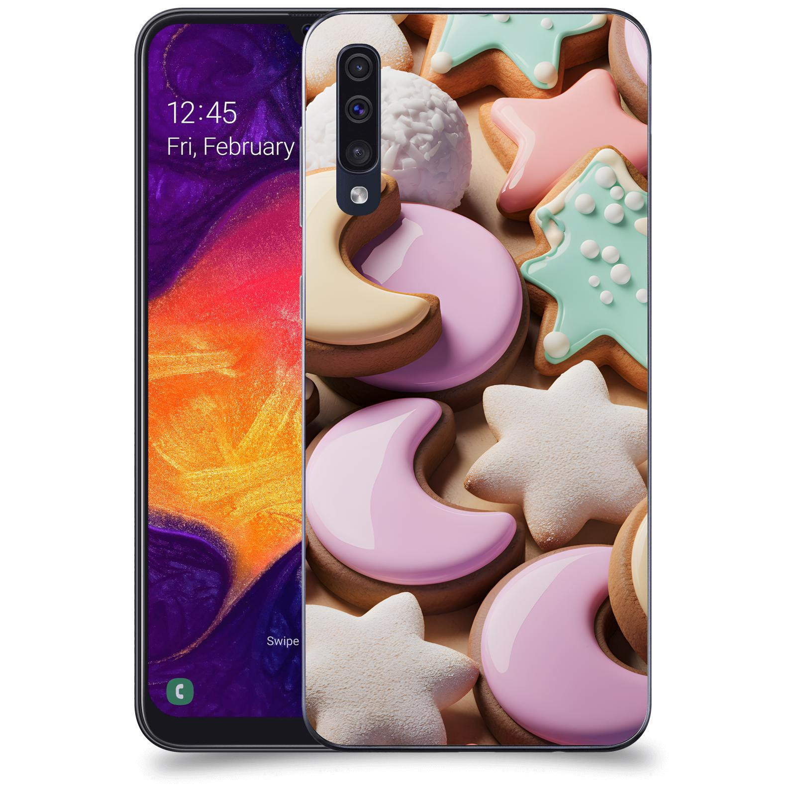 ACOVER Kryt na mobil Samsung Galaxy A50 A505F - Vánoční cukroví