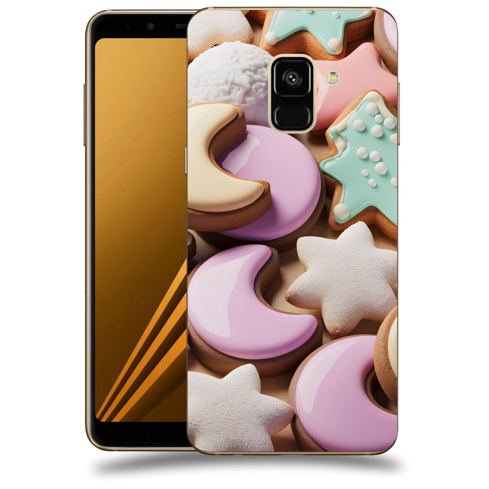 ACOVER Kryt na mobil Samsung Galaxy A8 2018 A530F - Vánoční cukroví