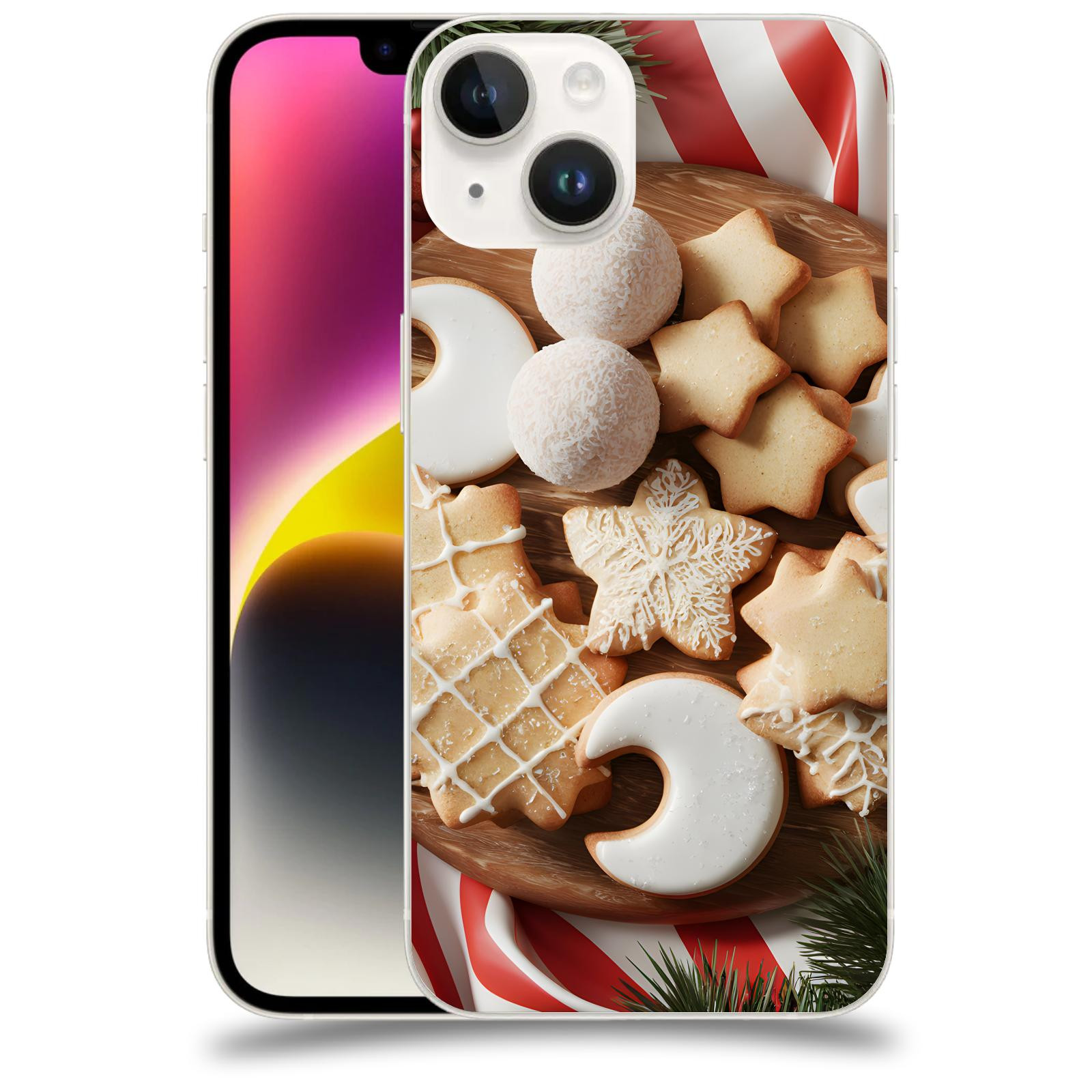 ACOVER Kryt na mobil Apple iPhone 14 - Vánoční cukroví 2