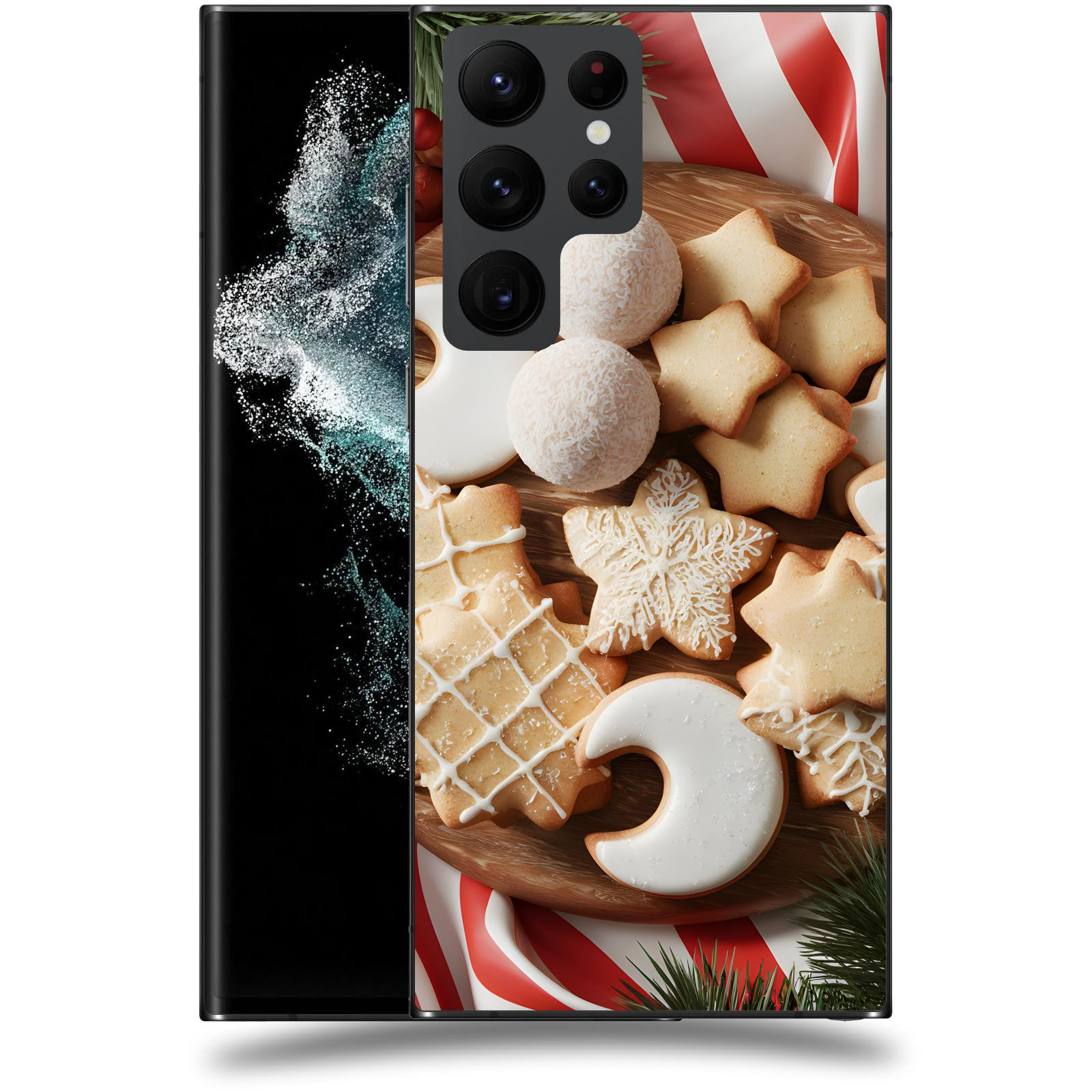 ACOVER Kryt na mobil Samsung Galaxy S22 Ultra 5G - Vánoční cukroví 2