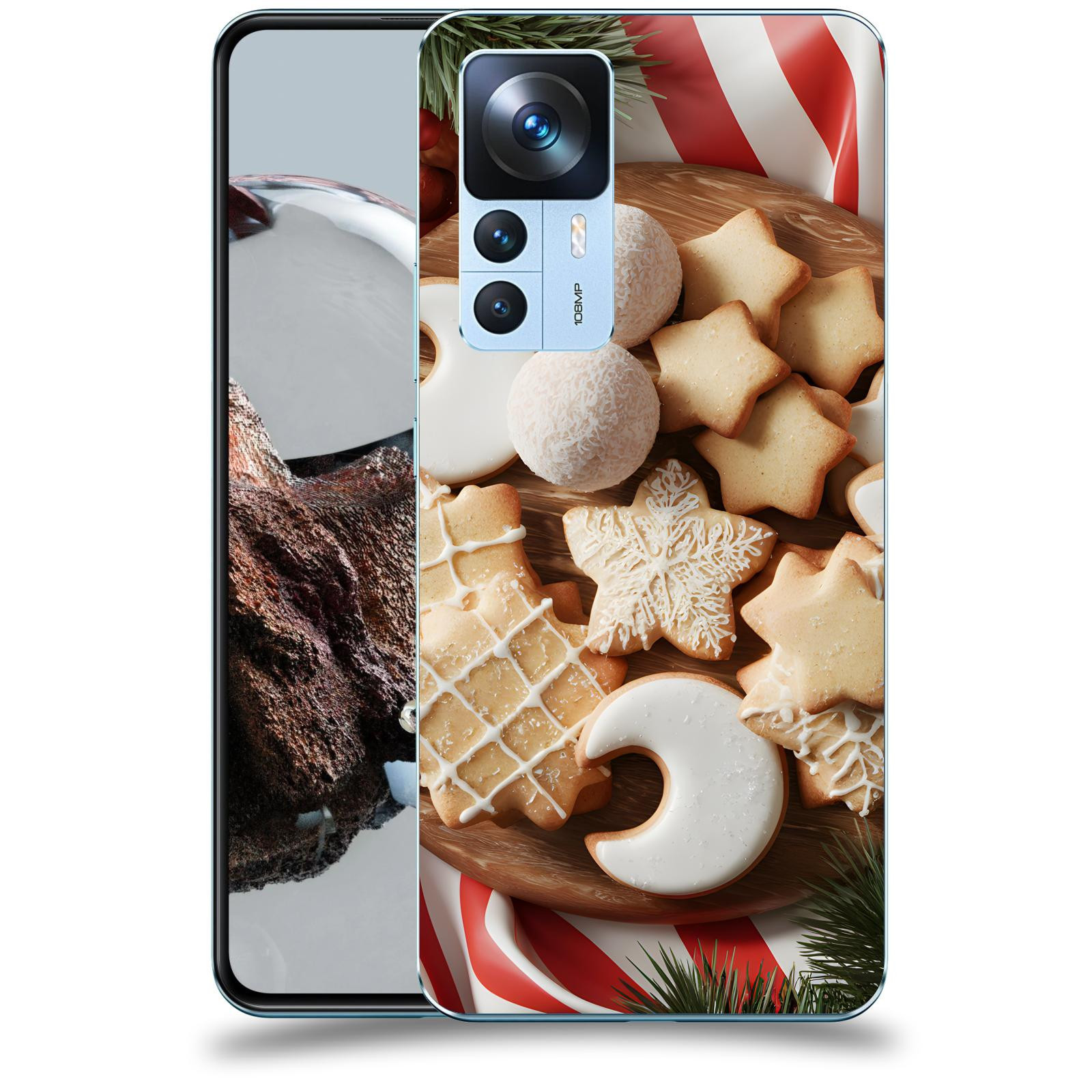 ACOVER Kryt na mobil Xiaomi 12T - Vánoční cukroví 2
