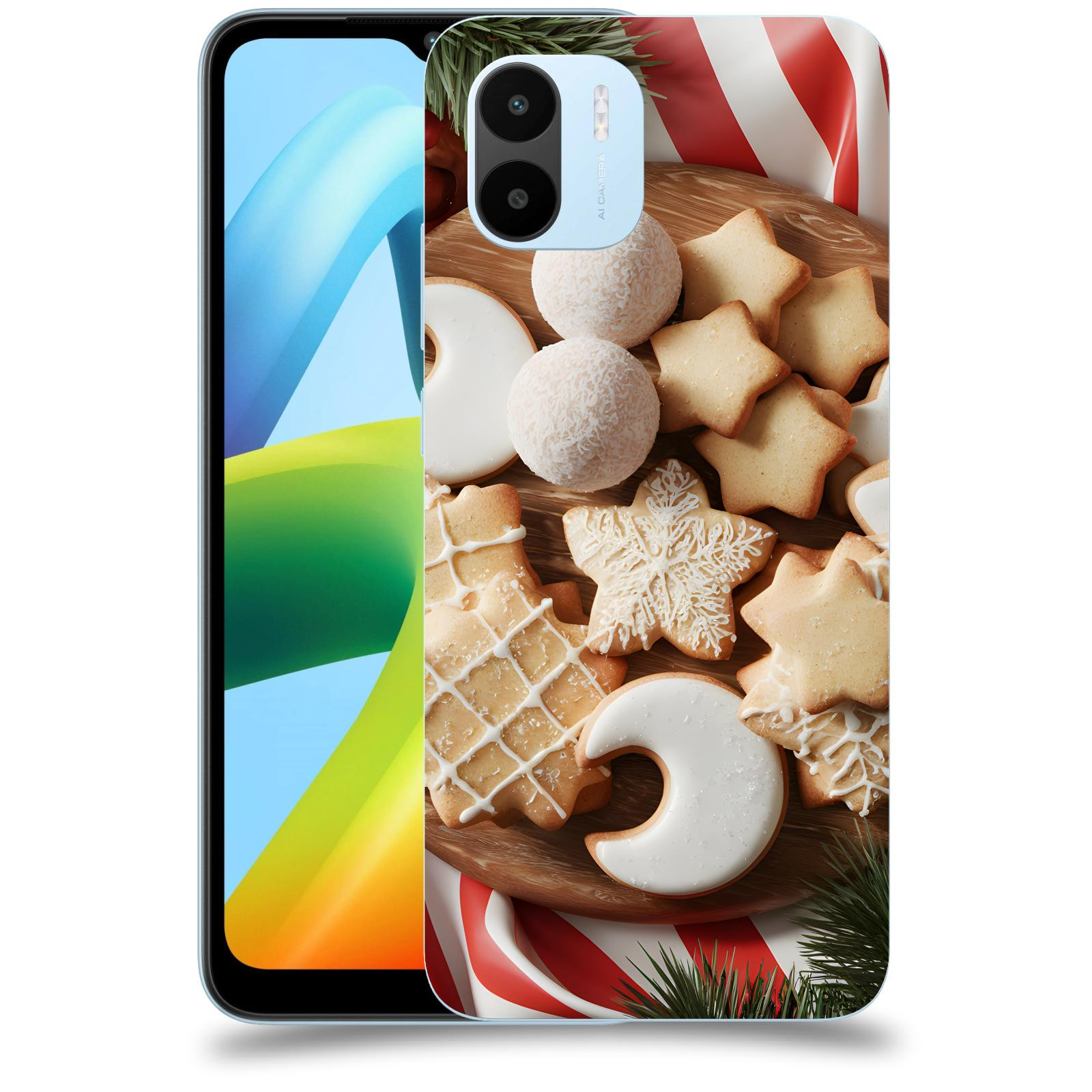 ACOVER Kryt na mobil Xiaomi Redmi A1 - Vánoční cukroví 2