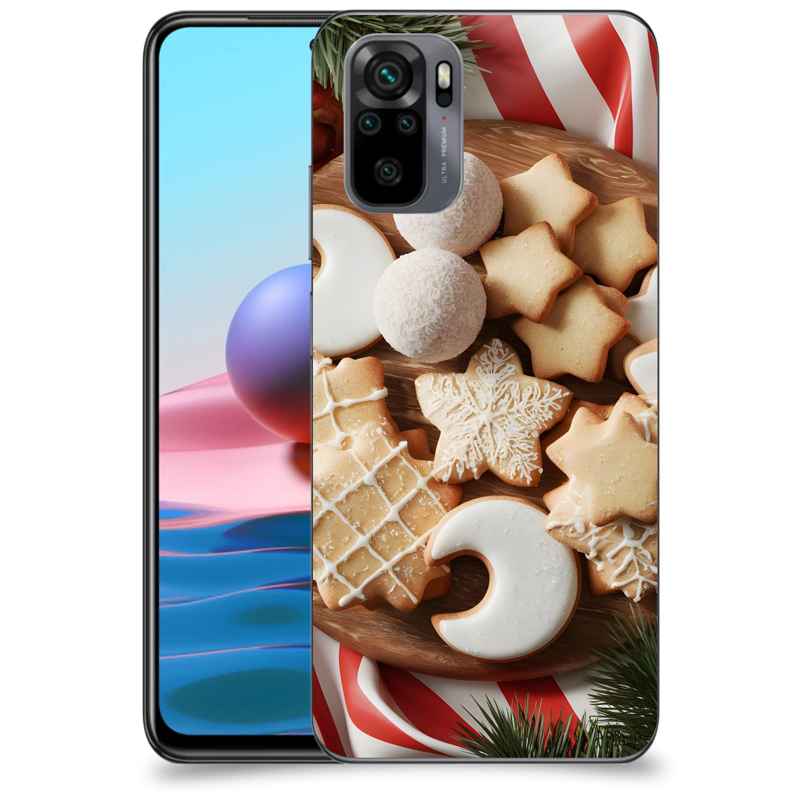 ACOVER Kryt na mobil Xiaomi Redmi Note 10 - Vánoční cukroví 2