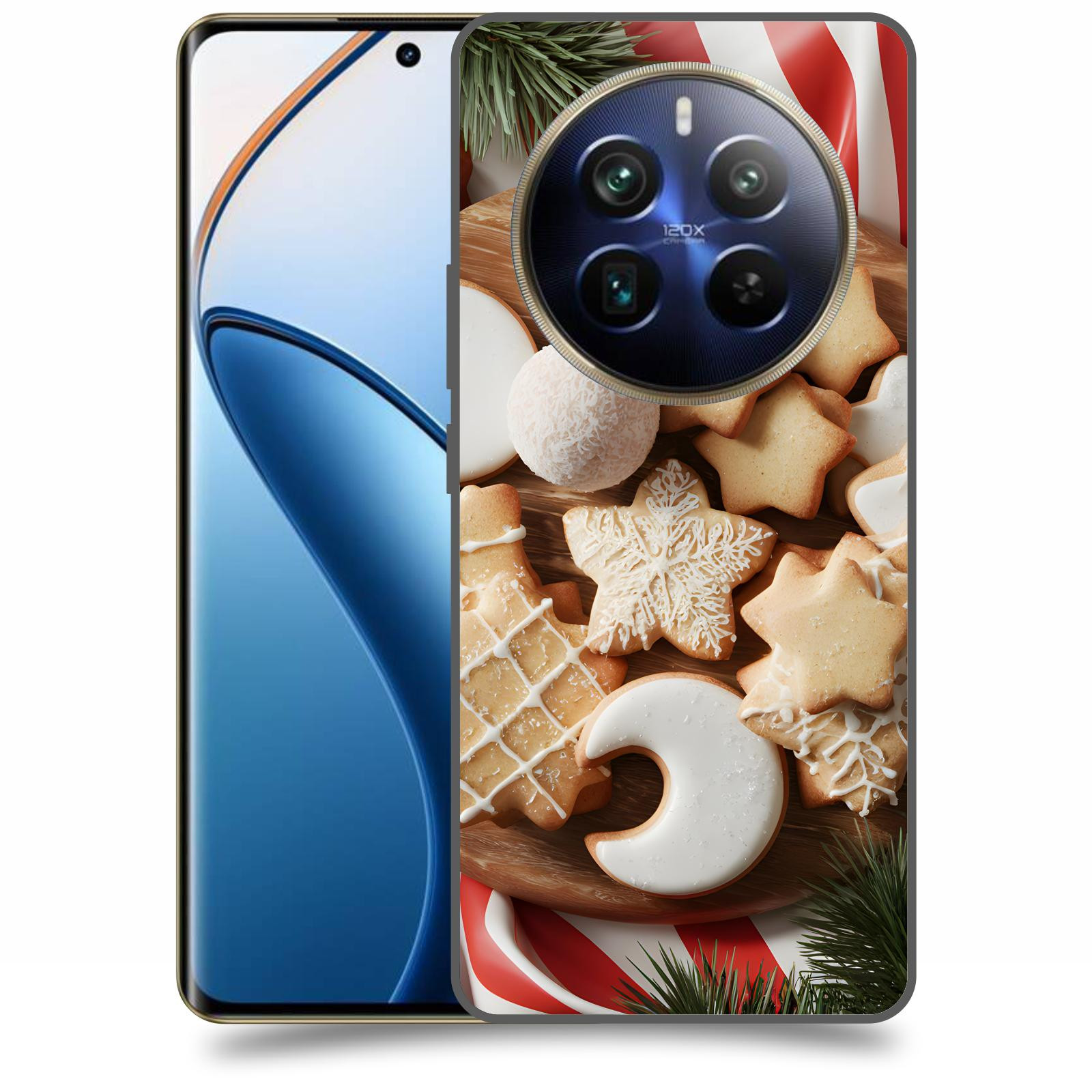 ACOVER Kryt na mobil Realme 12 pro+ 5g - Vánoční cukroví 2