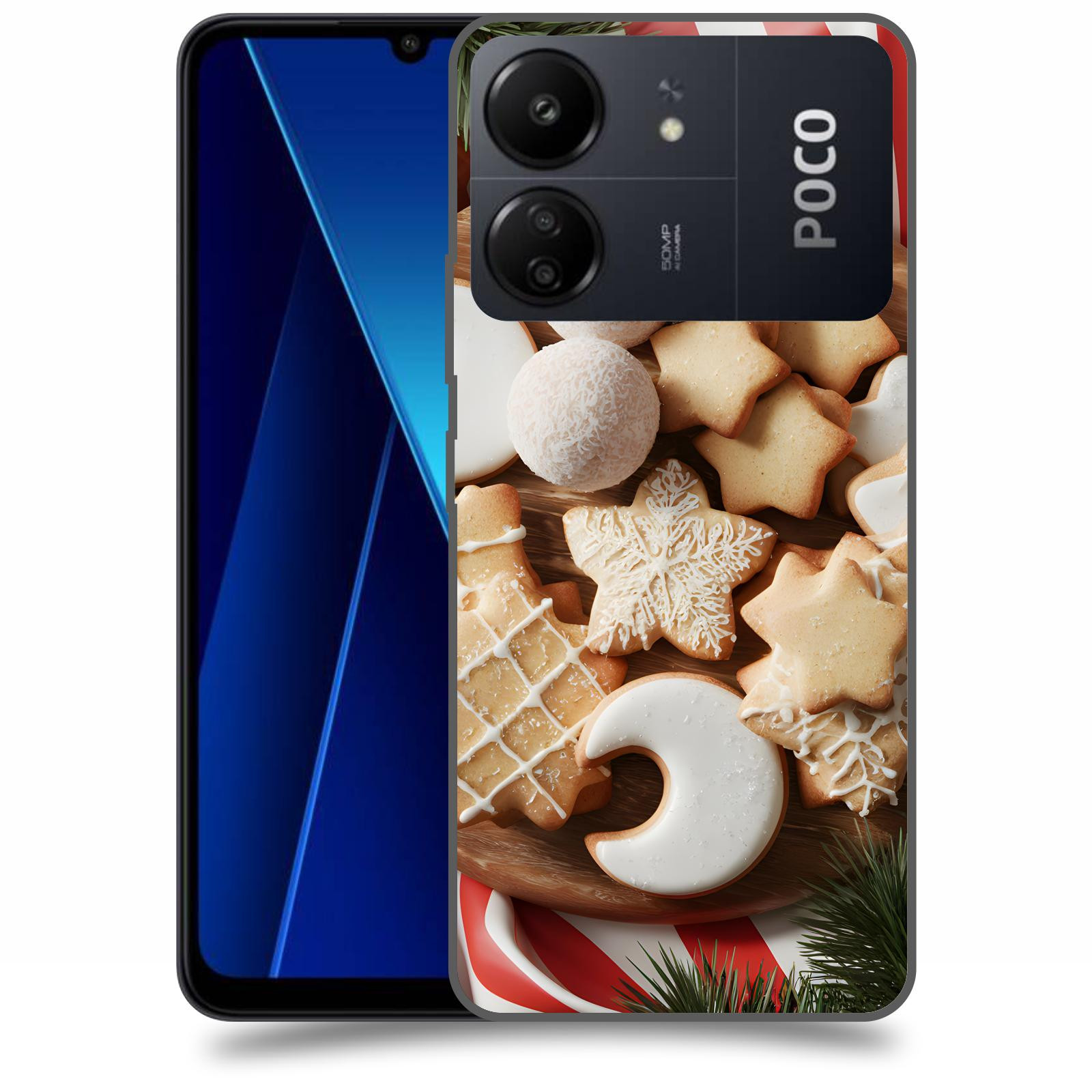 ACOVER Kryt na mobil Poco C65 - Vánoční cukroví 2