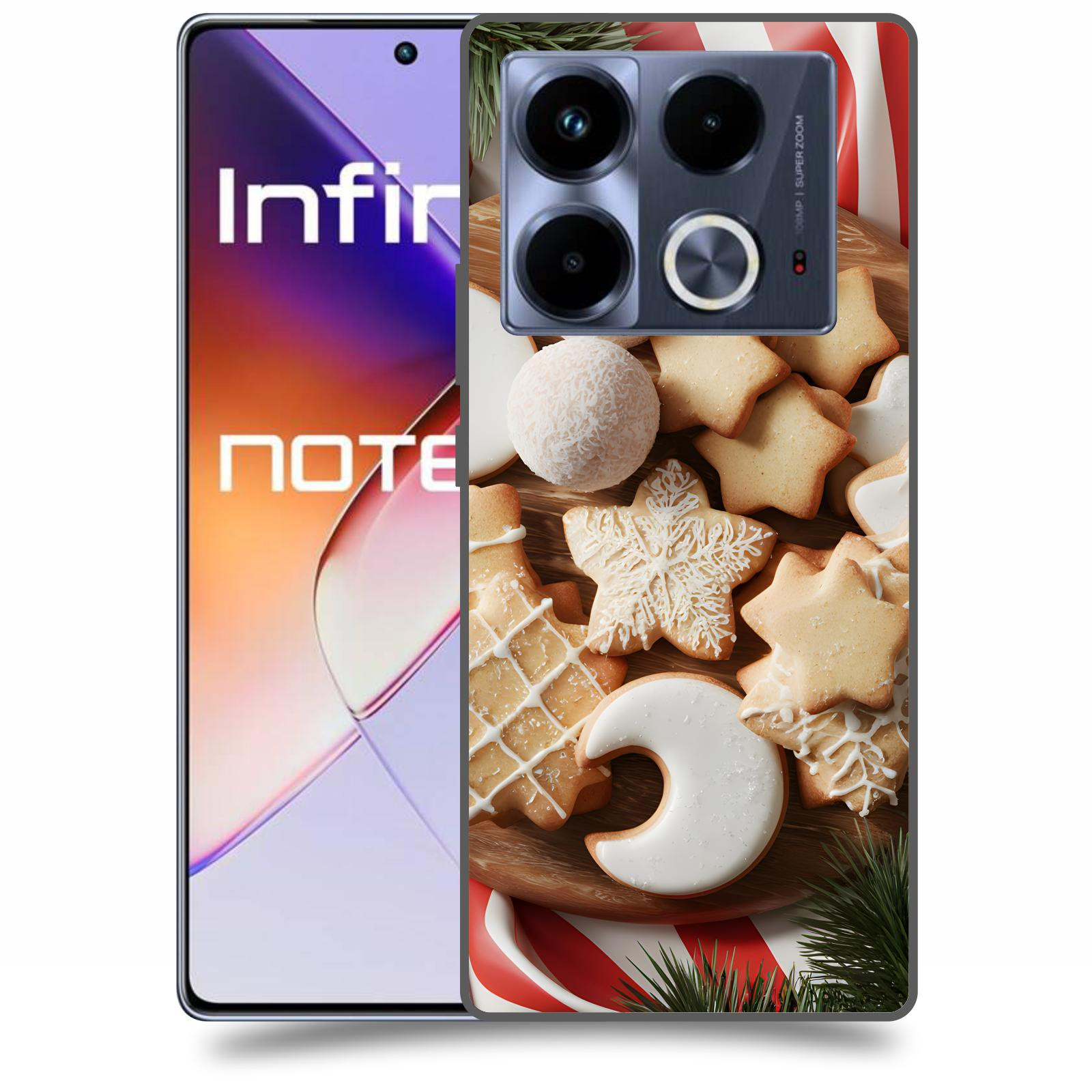 ACOVER Kryt na mobil Infinix Note 40 - Vánoční cukroví 2