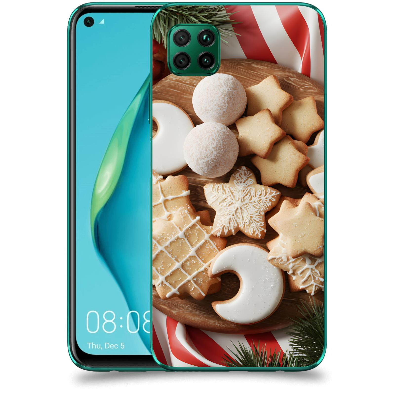 ACOVER Kryt na mobil Huawei P40 Lite - Vánoční cukroví 2