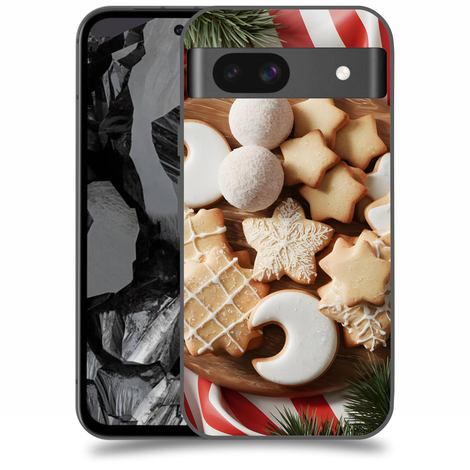 ACOVER Kryt na mobil Google Pixel 8A - Vánoční cukroví 2