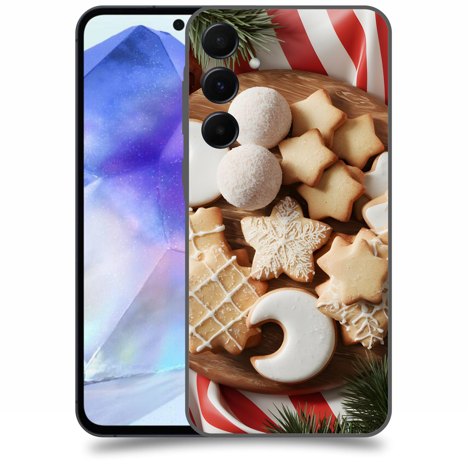 ACOVER Kryt na mobil Samsung Galaxy A55 5G - Vánoční cukroví 2