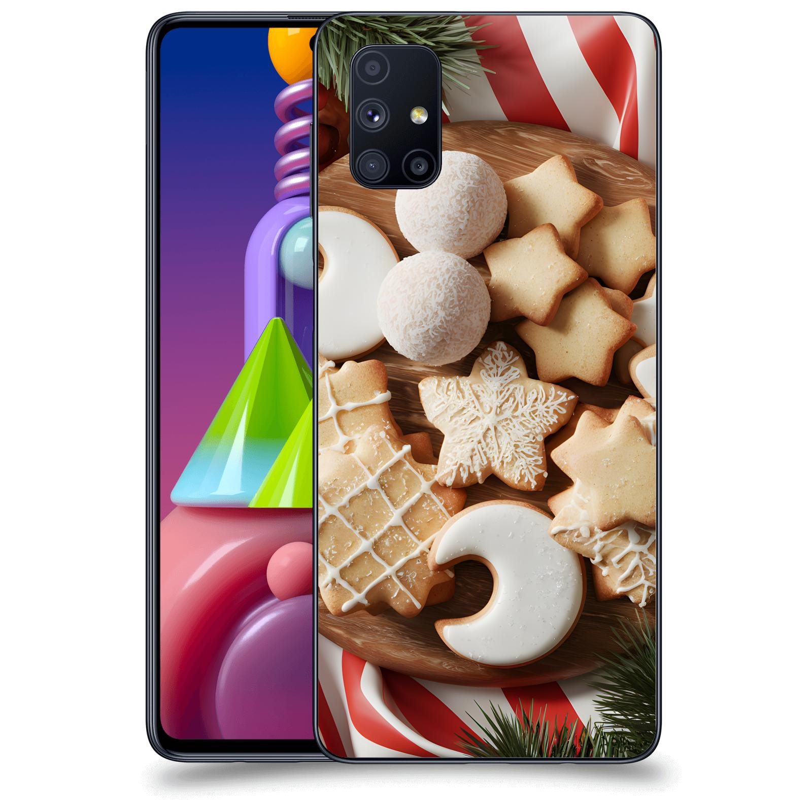 ACOVER Kryt na mobil Samsung Galaxy M51 M515F - Vánoční cukroví 2