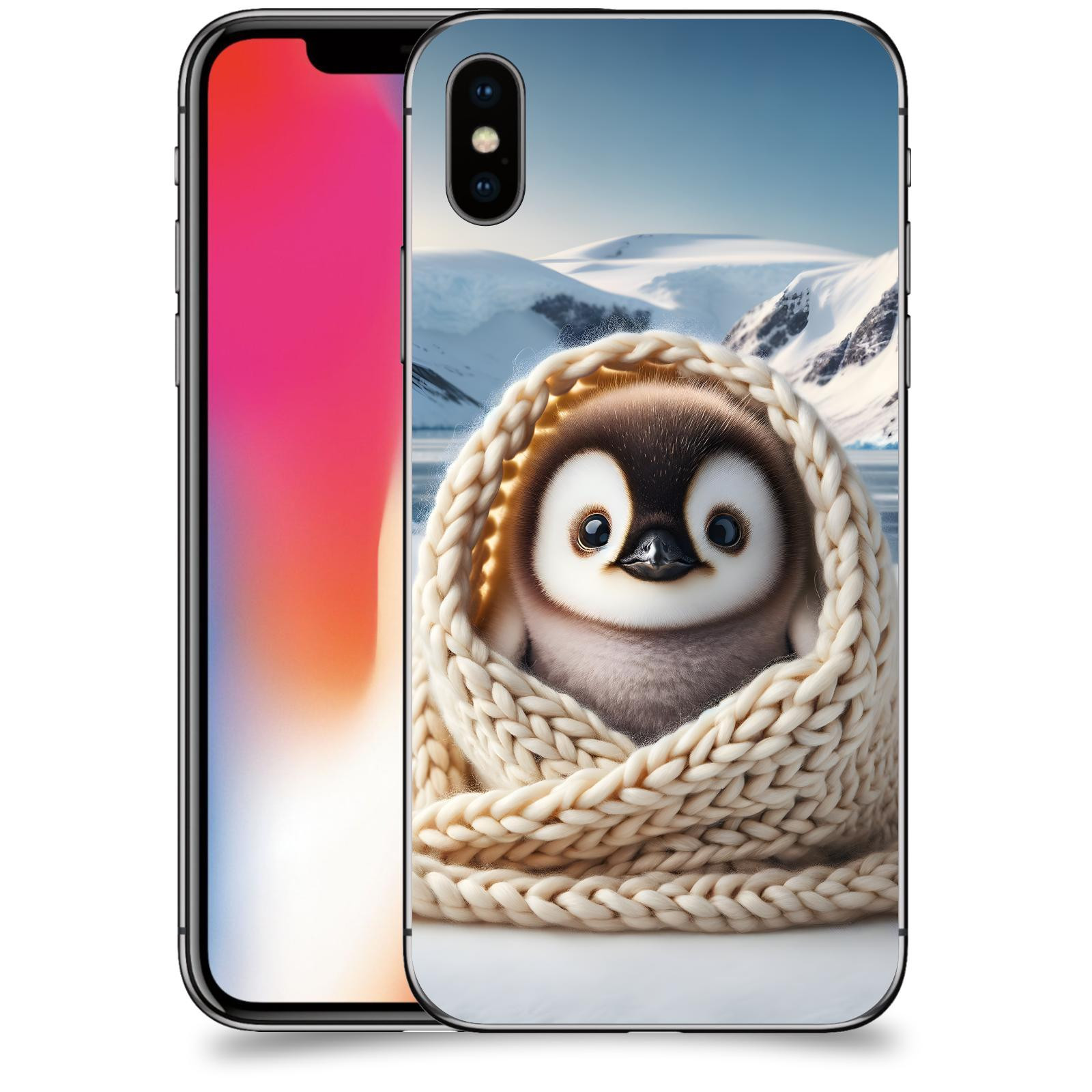 ACOVER Kryt na mobil Apple iPhone X/XS - Tučňák