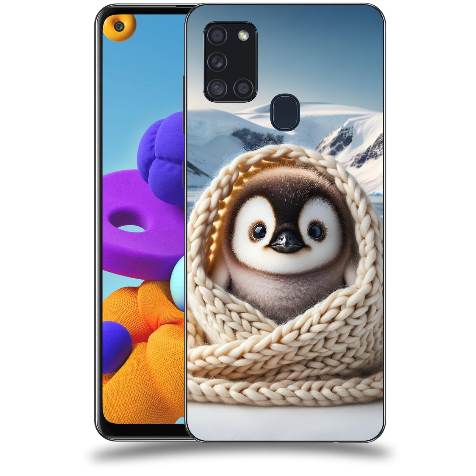ACOVER Kryt na mobil Samsung Galaxy A21s - Tučňák