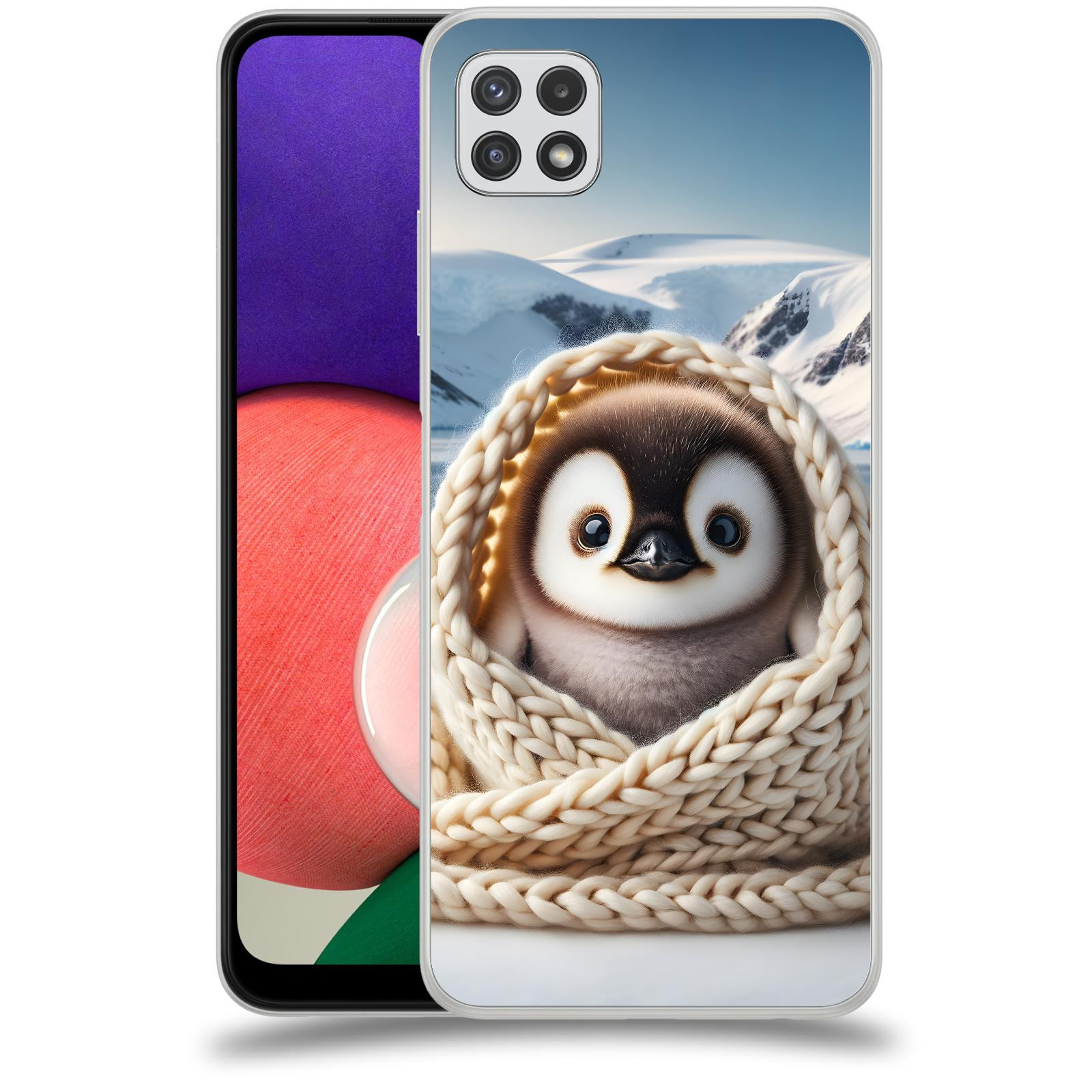 ACOVER Kryt na mobil Samsung Galaxy A22 A225F - Tučňák