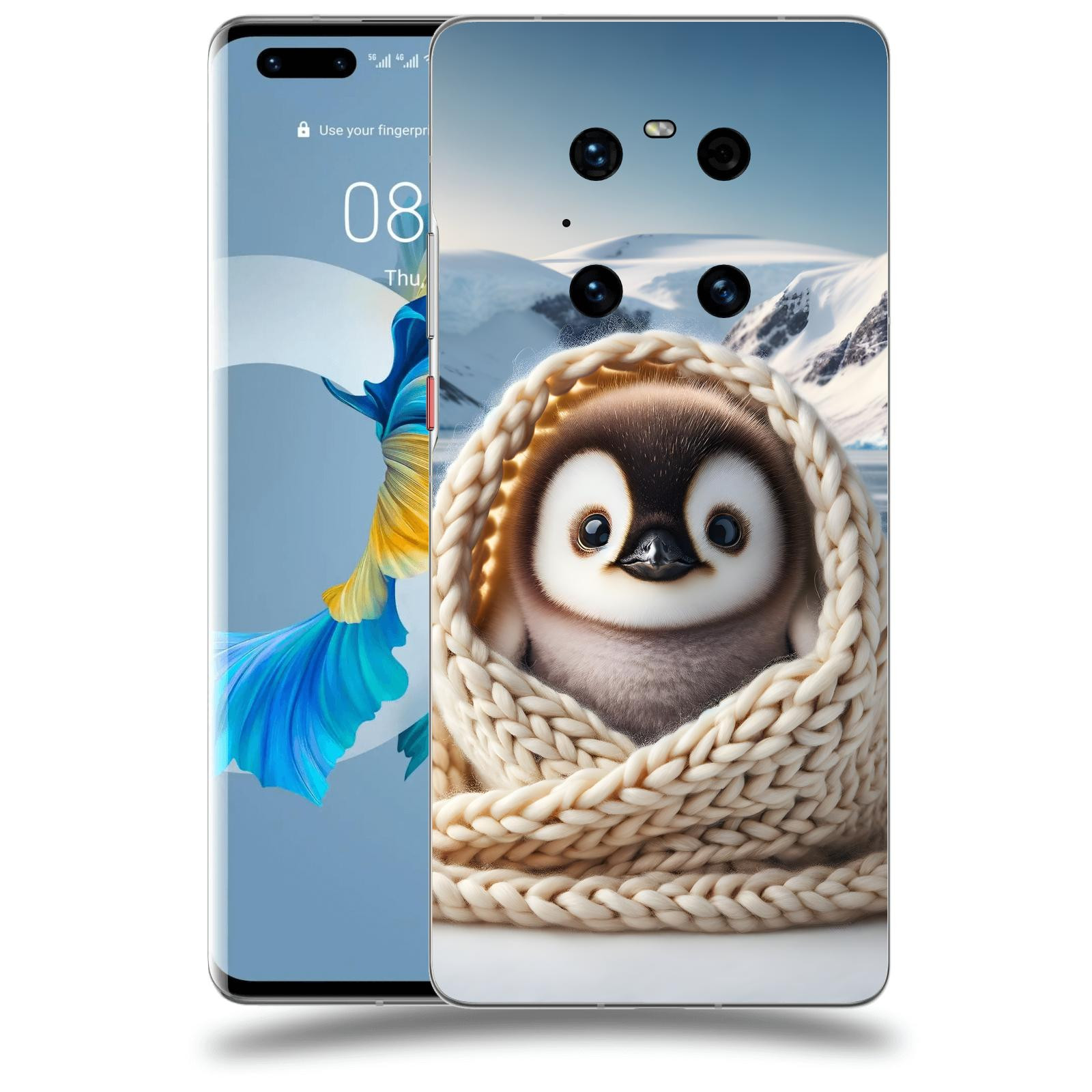 ACOVER Kryt na mobil Huawei Mate 40 Pro - Tučňák