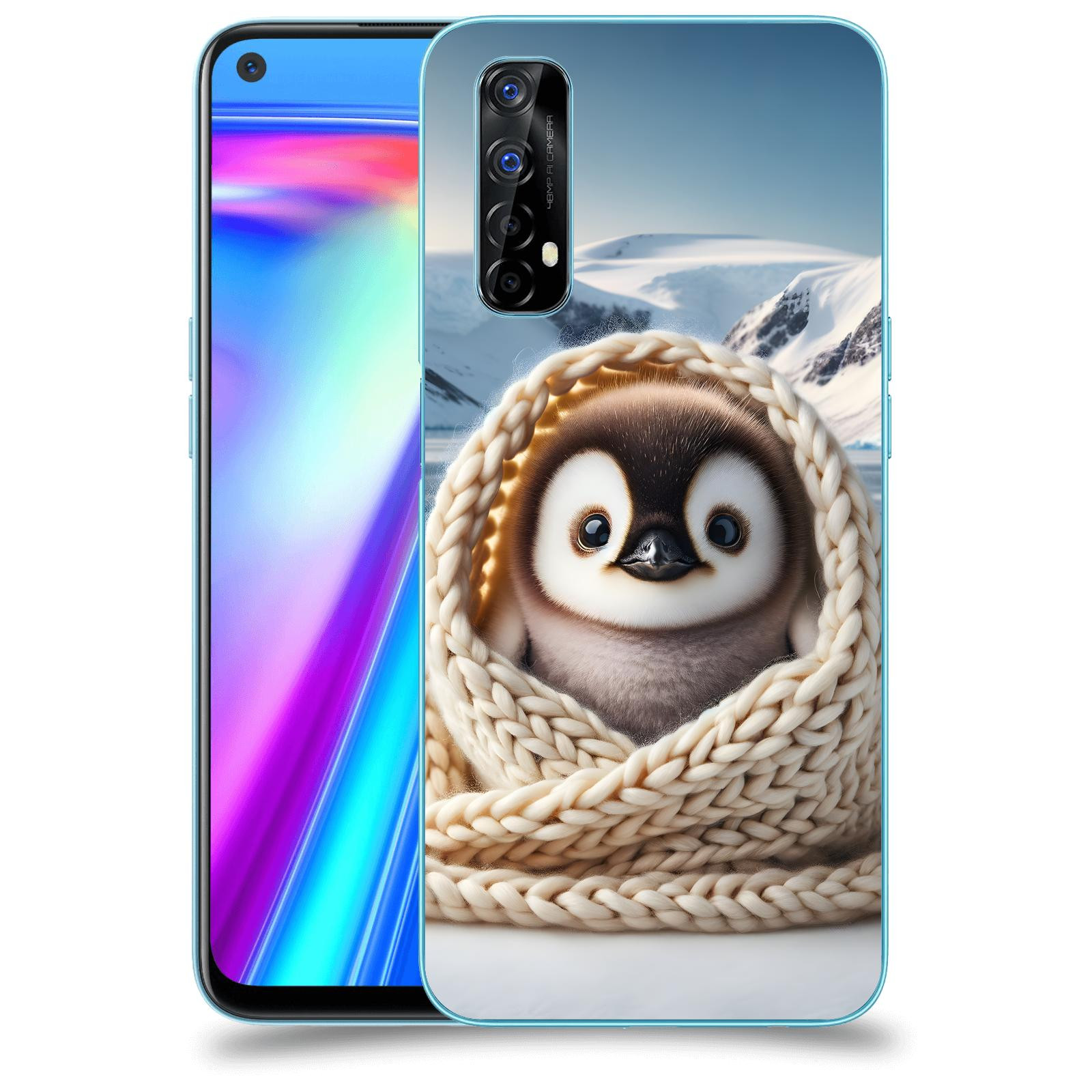 ACOVER Kryt na mobil Realme 7 - Tučňák
