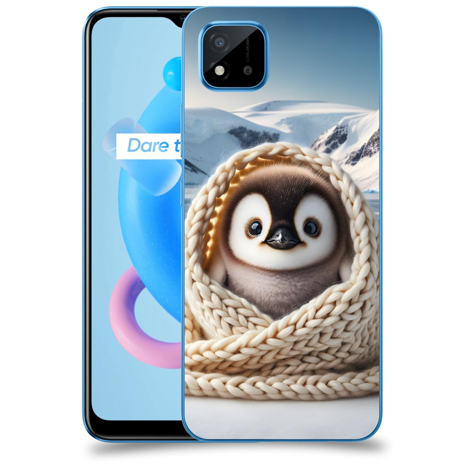 ACOVER Kryt na mobil Realme C11 (2021) - Tučňák