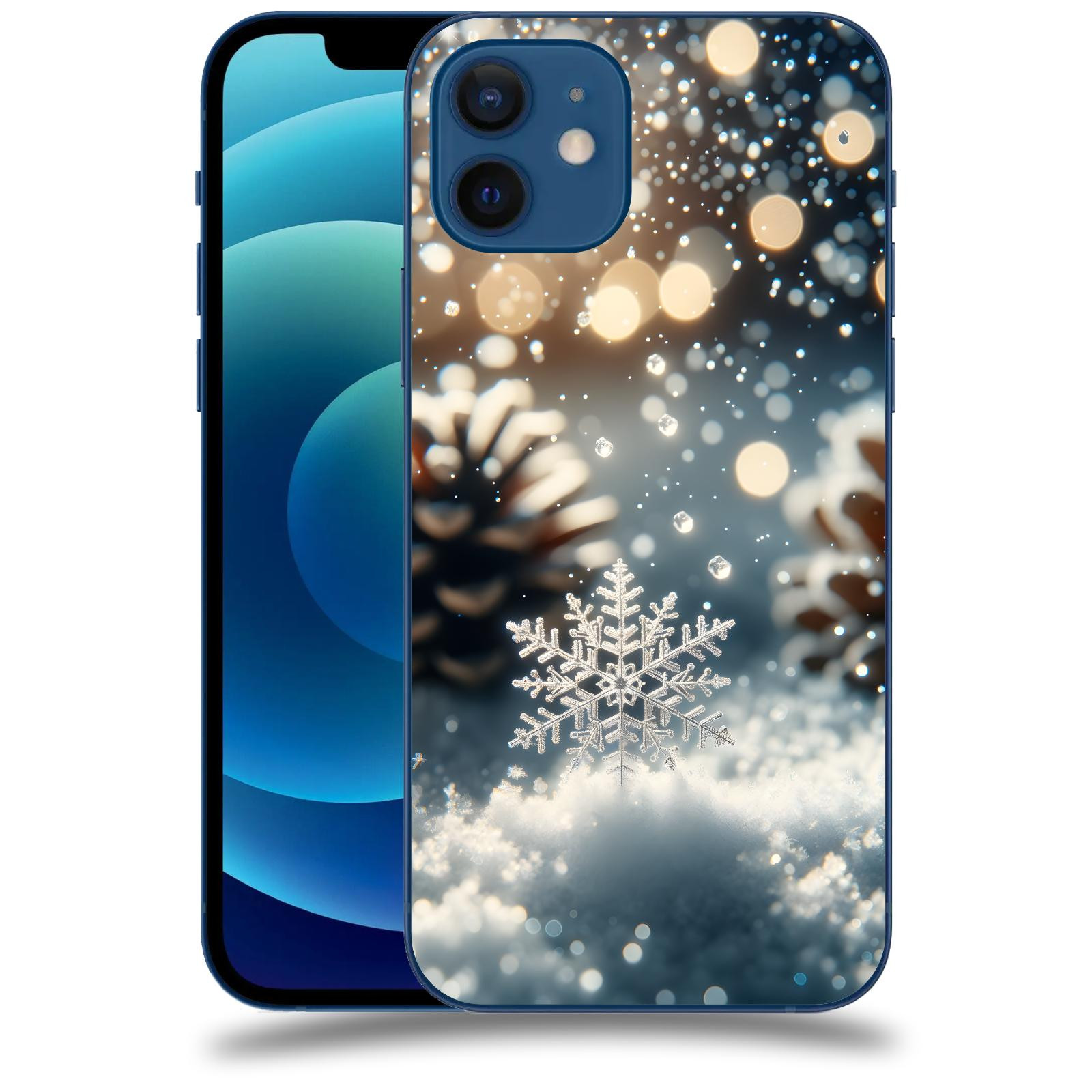 ACOVER Kryt na mobil Apple iPhone 12 - Vločka