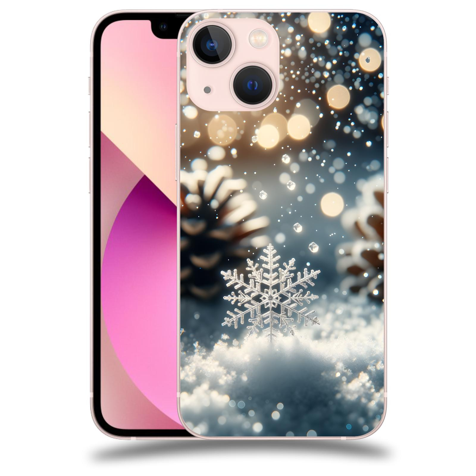 ACOVER Kryt na mobil Apple iPhone 13 mini - Vločka