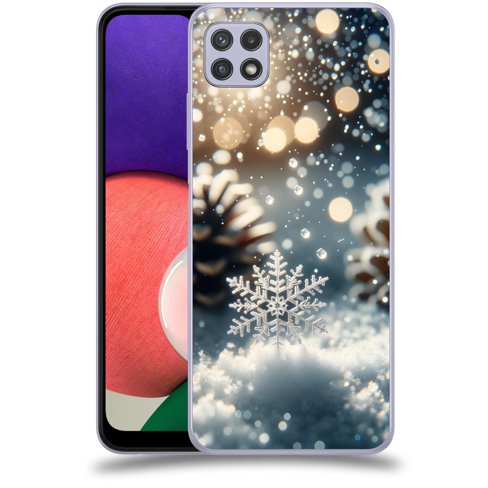 ACOVER Kryt na mobil Samsung Galaxy A22 5G A226B - Vločka