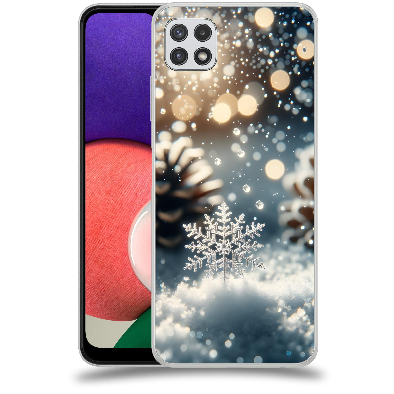 ACOVER Kryt na mobil Samsung Galaxy A22 A225F - Vločka