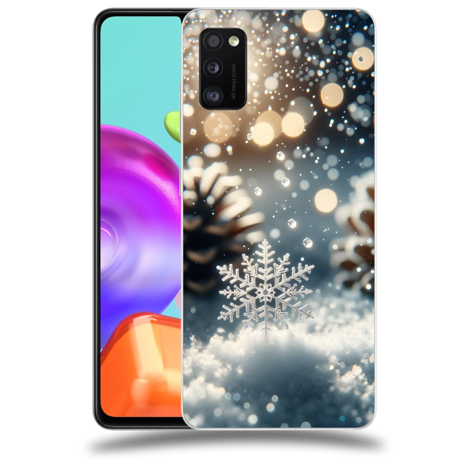 ACOVER Kryt na mobil Samsung Galaxy A41 A415F - Vločka